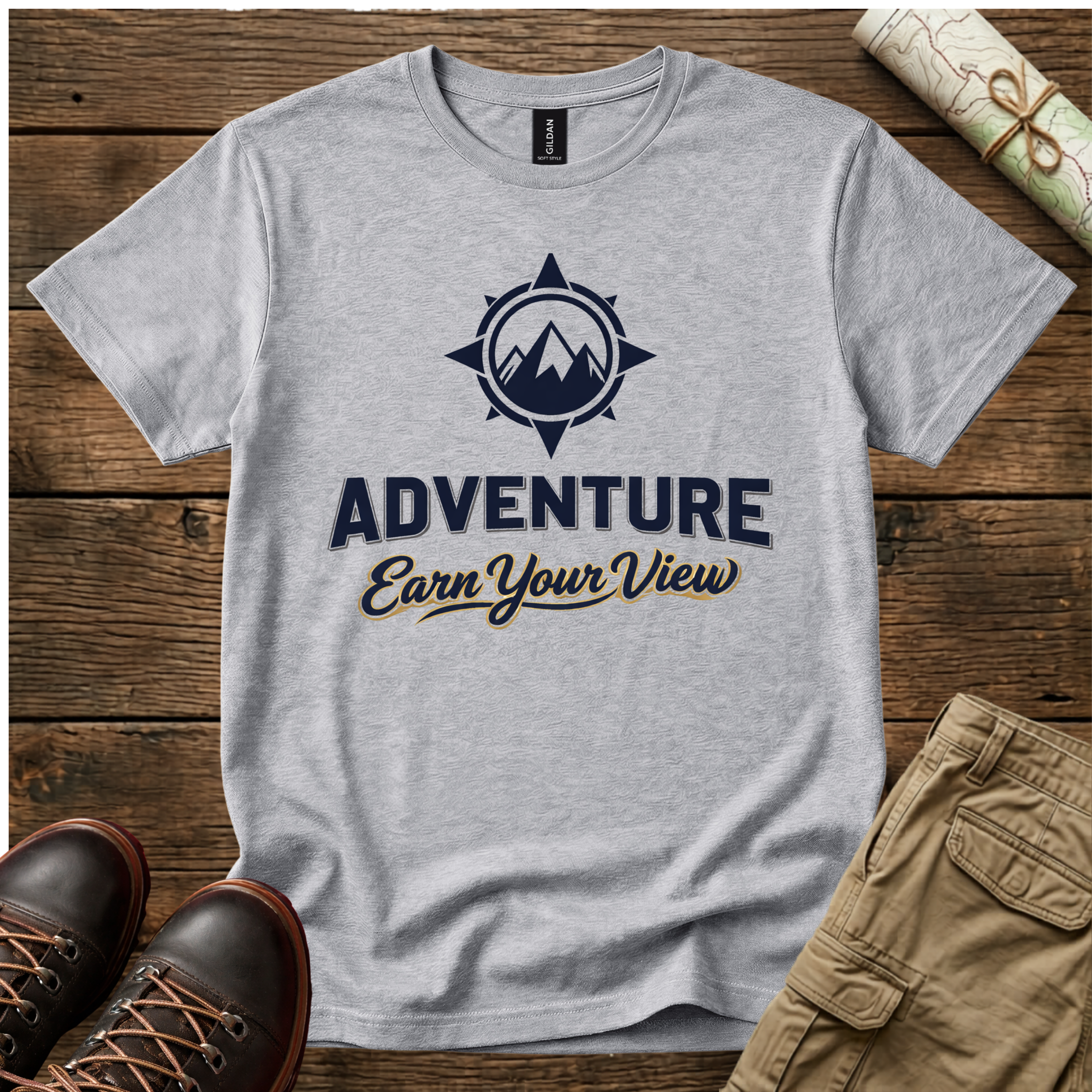 Adventure "Earn Your View"  T-Shirt