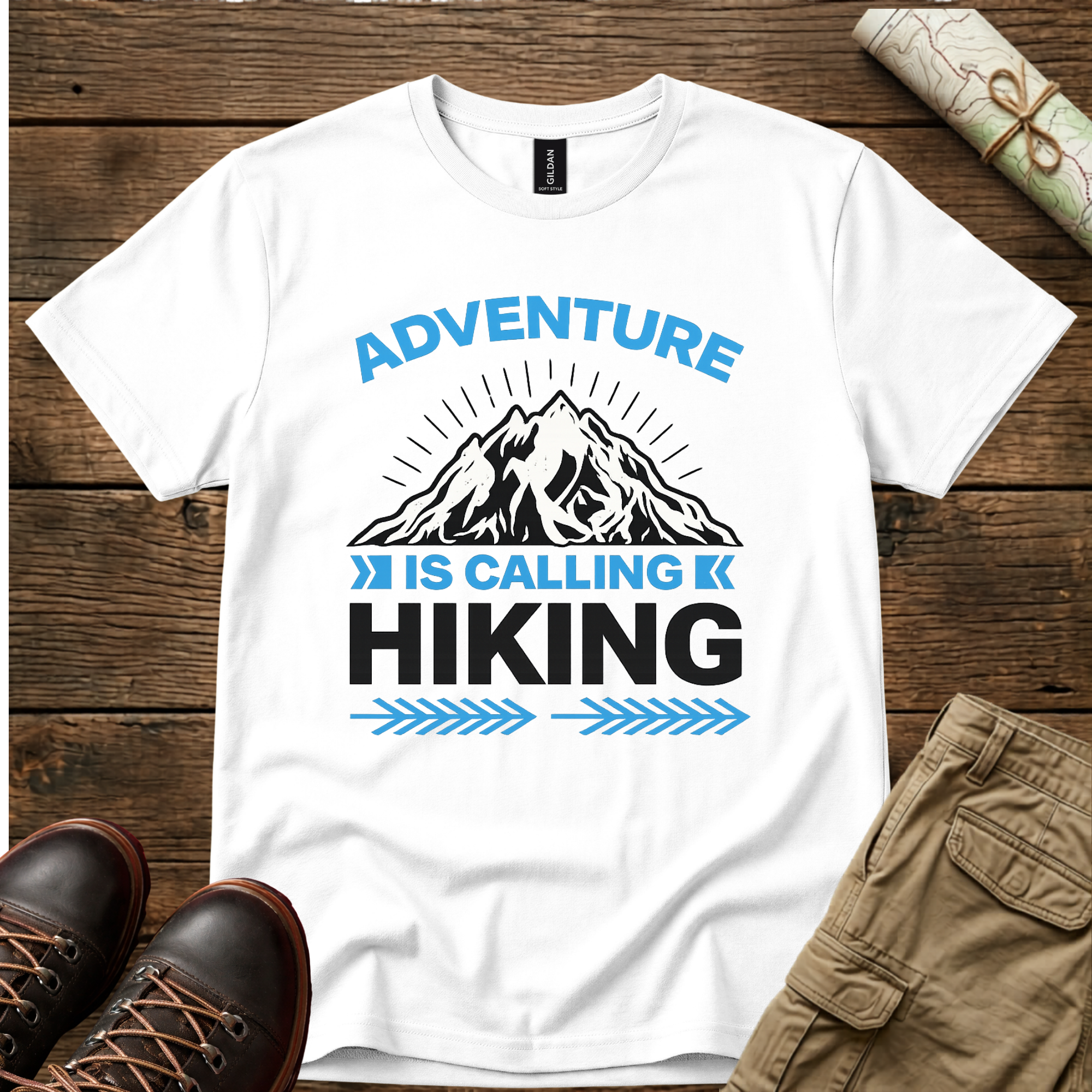 Adventure is Calling Hiking T-Shirt