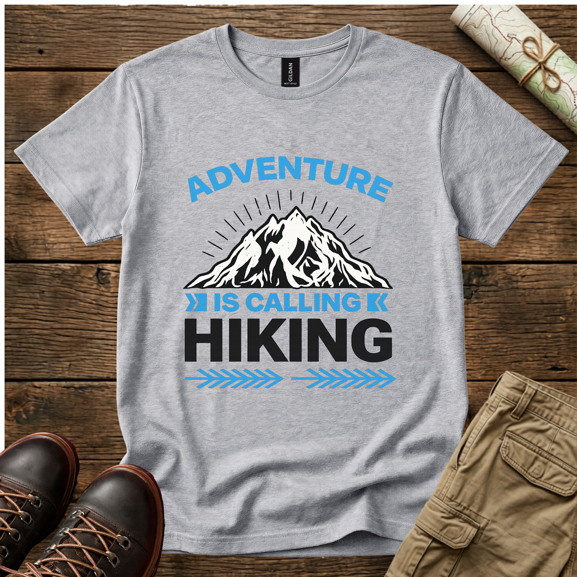 Adventure is Calling Hiking T-Shirt
