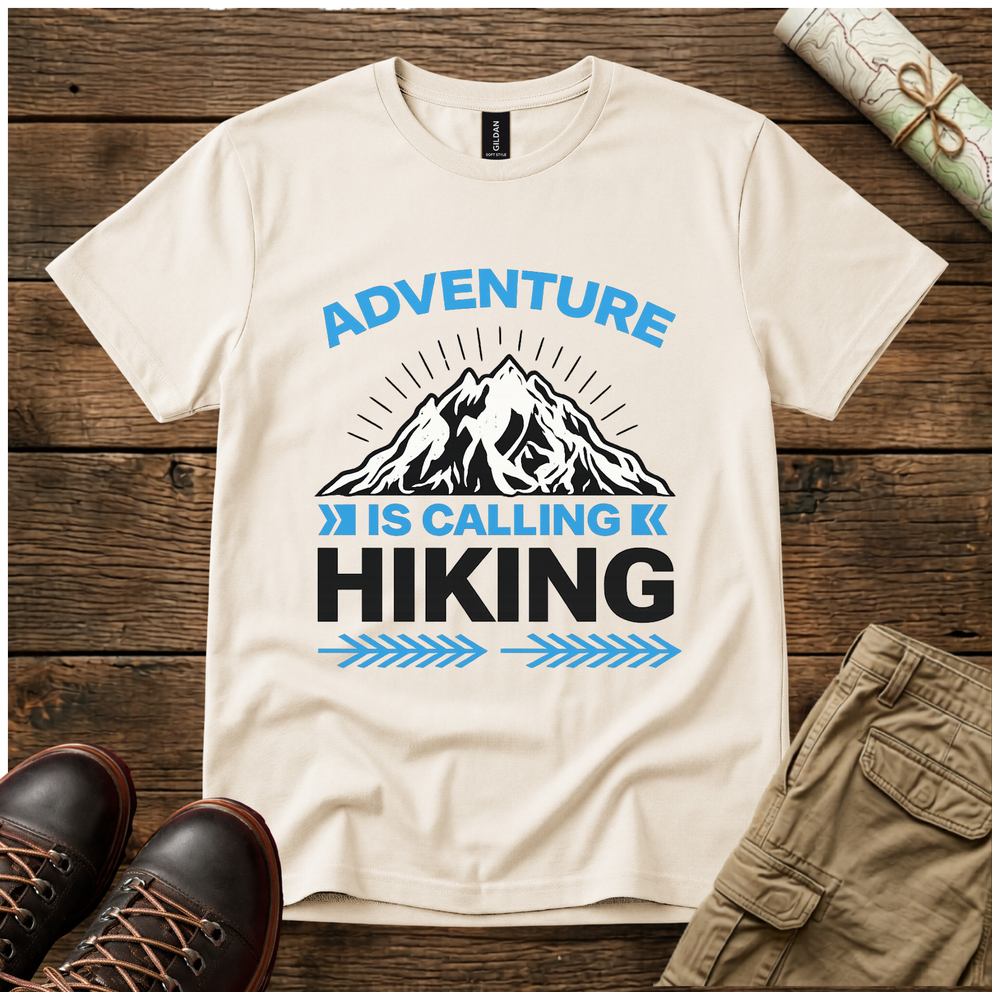 Adventure is Calling Hiking T-Shirt