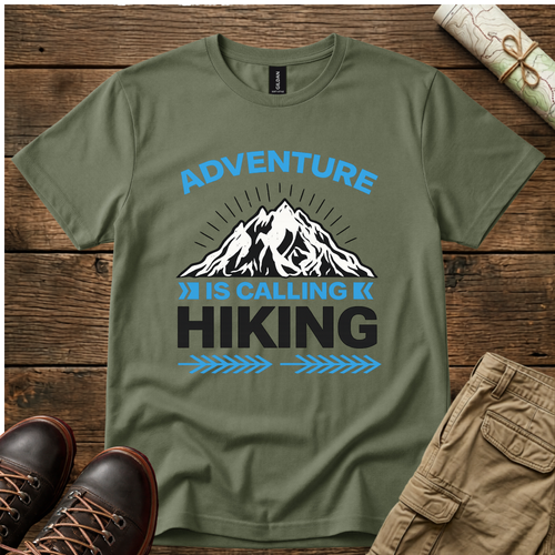 Adventure is Calling Hiking T-Shirt
