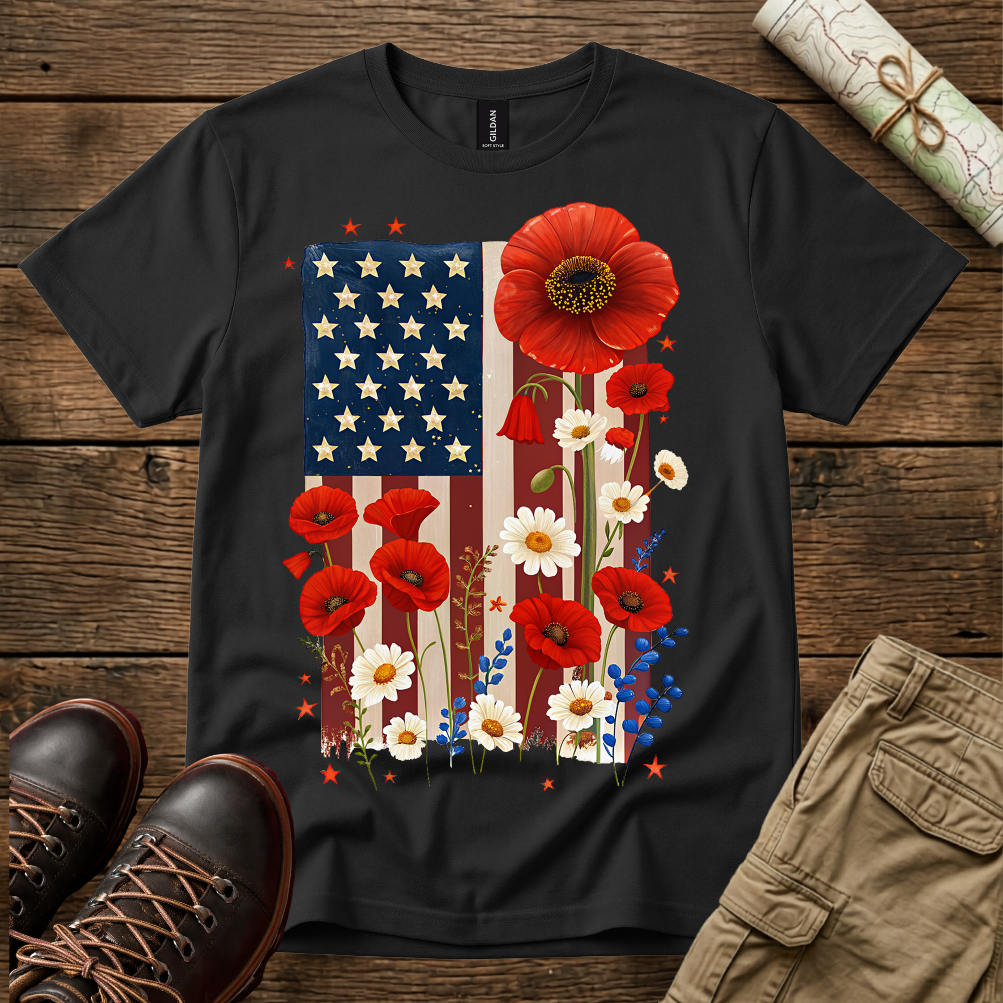 Poppy Flag T‑Shirt