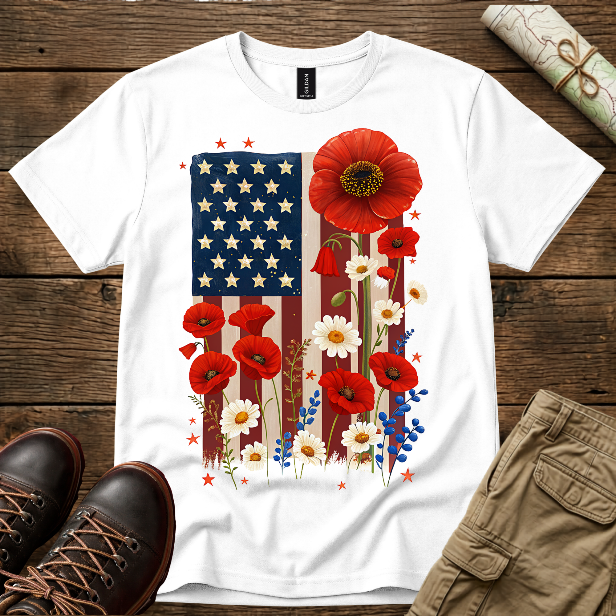 Poppy Flag T‑Shirt