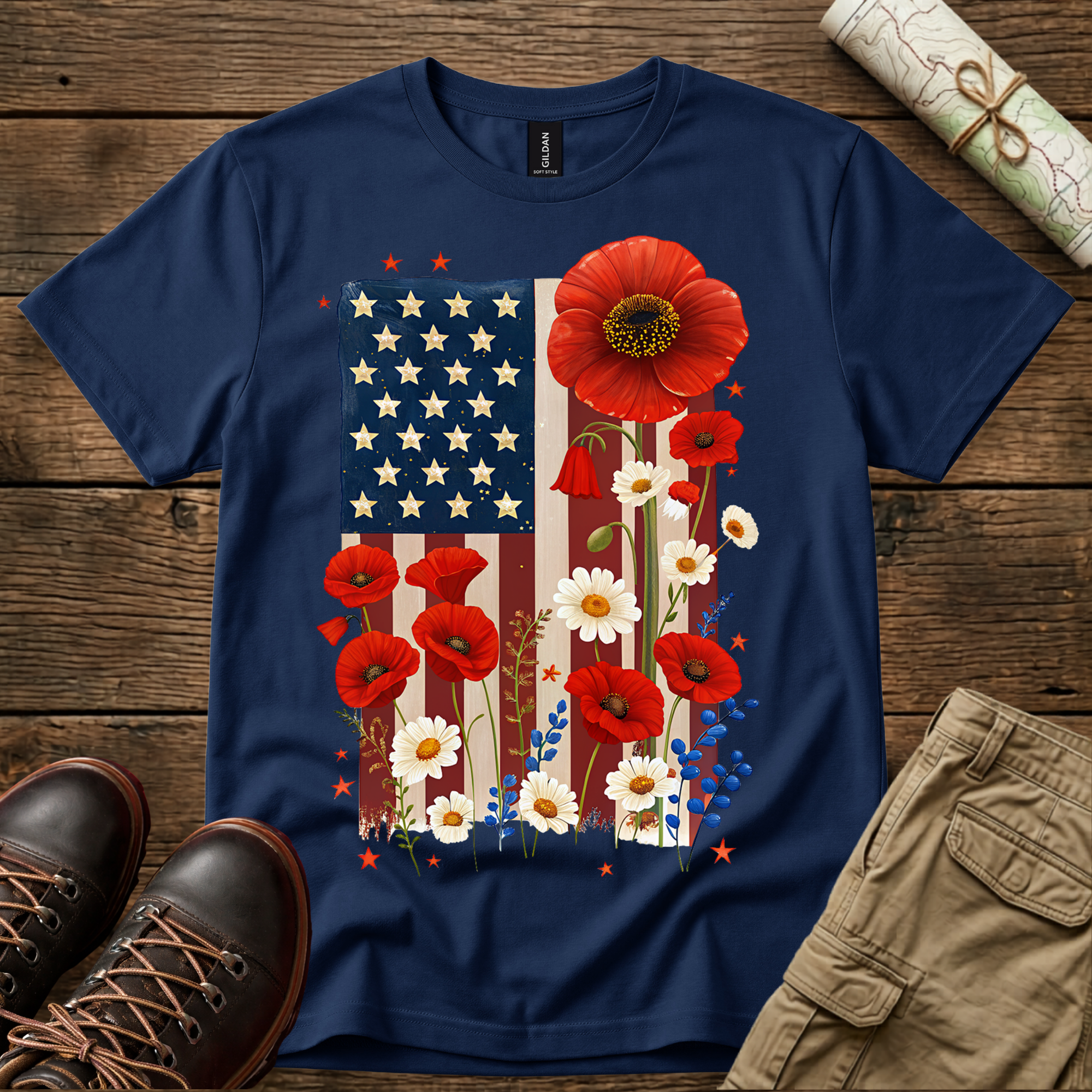 Poppy Flag T‑Shirt