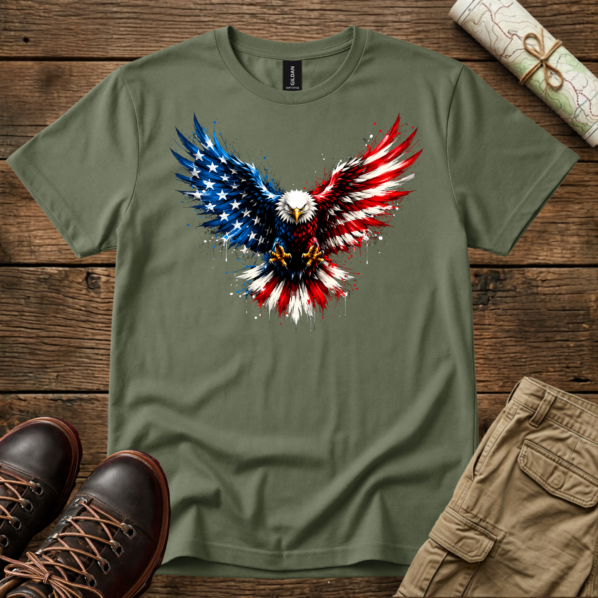 Patriotic Eagle T-Shirt