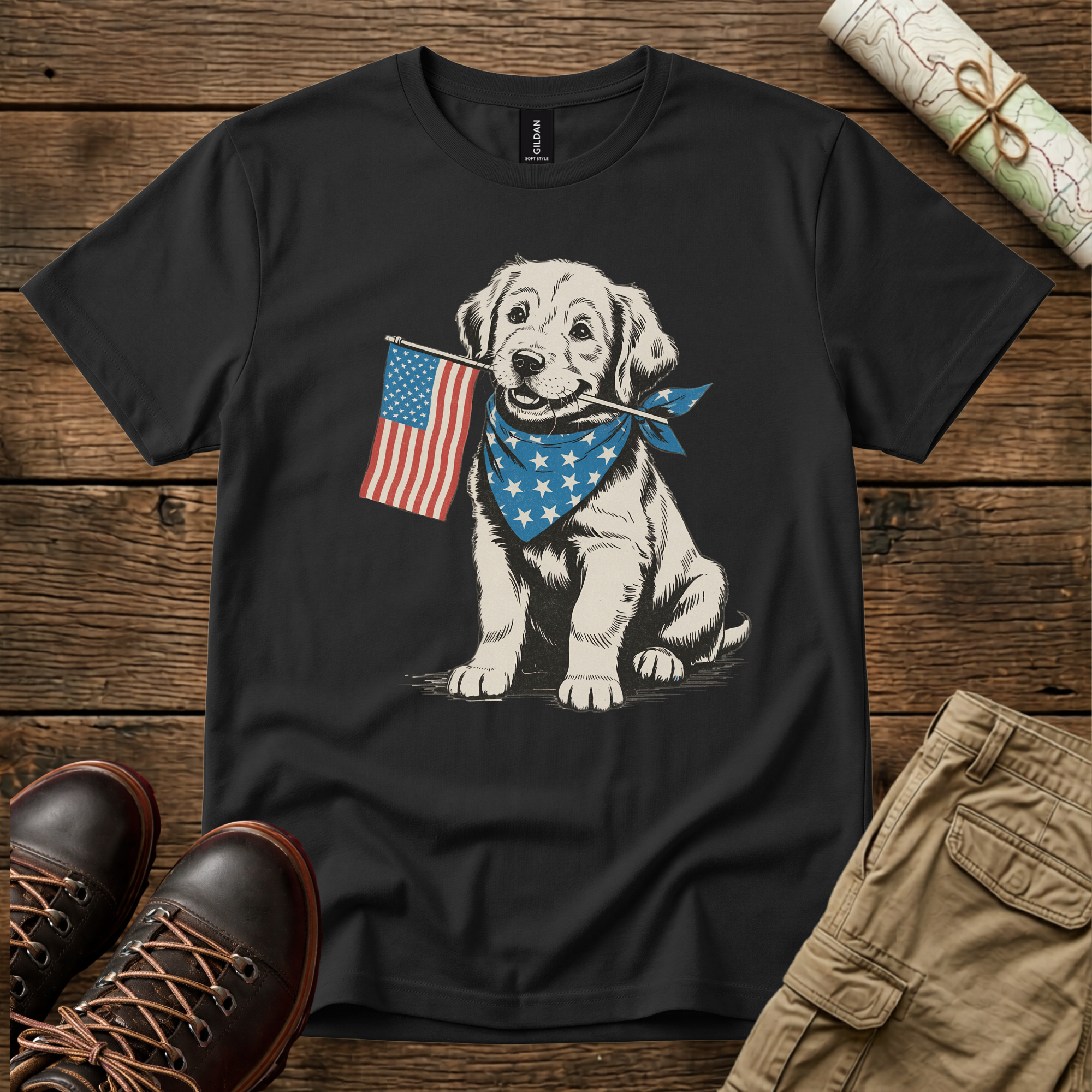 Patriotic Puppy T-Shirt
