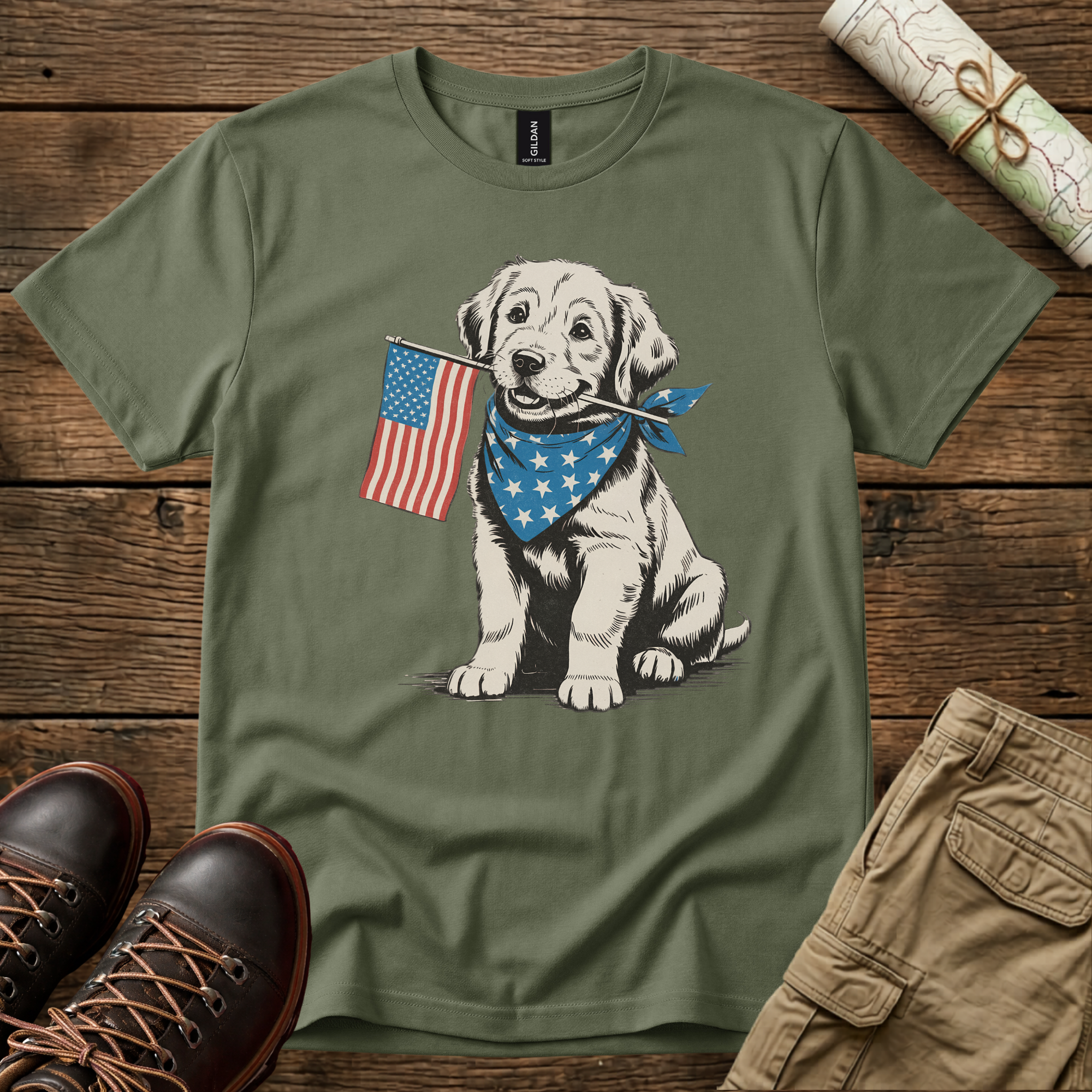 Patriotic Puppy T-Shirt