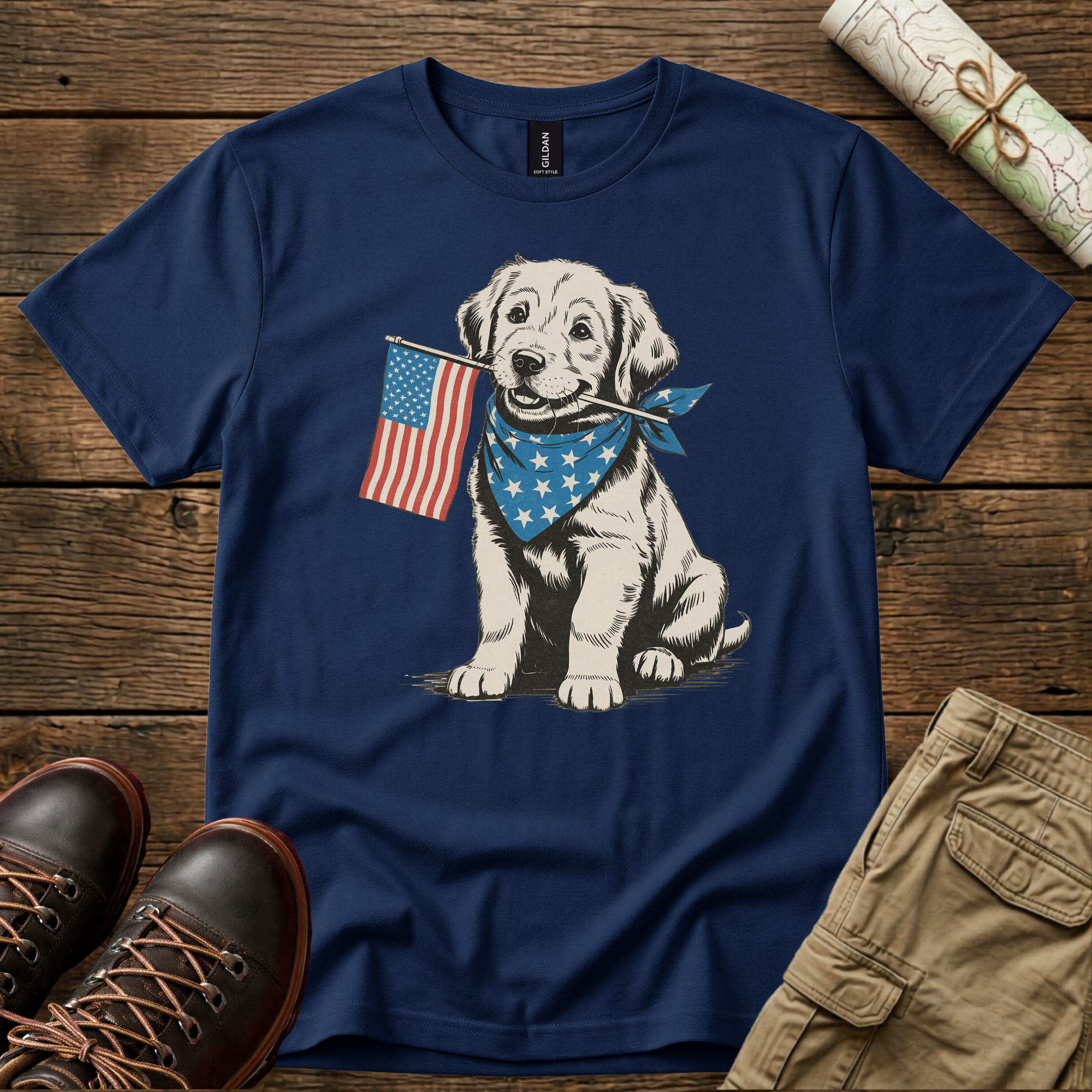Patriotic Puppy T-Shirt