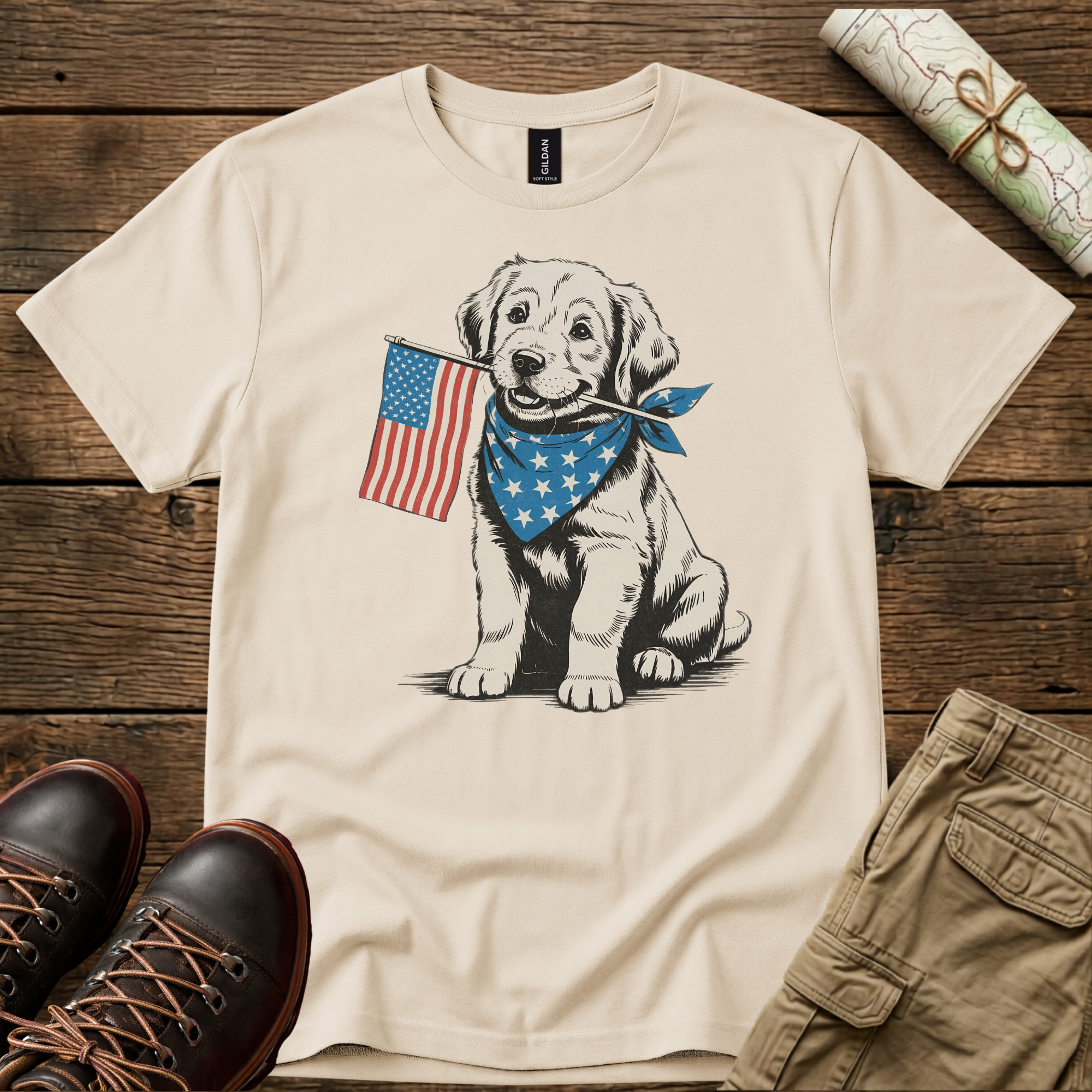 Patriotic Puppy T-Shirt