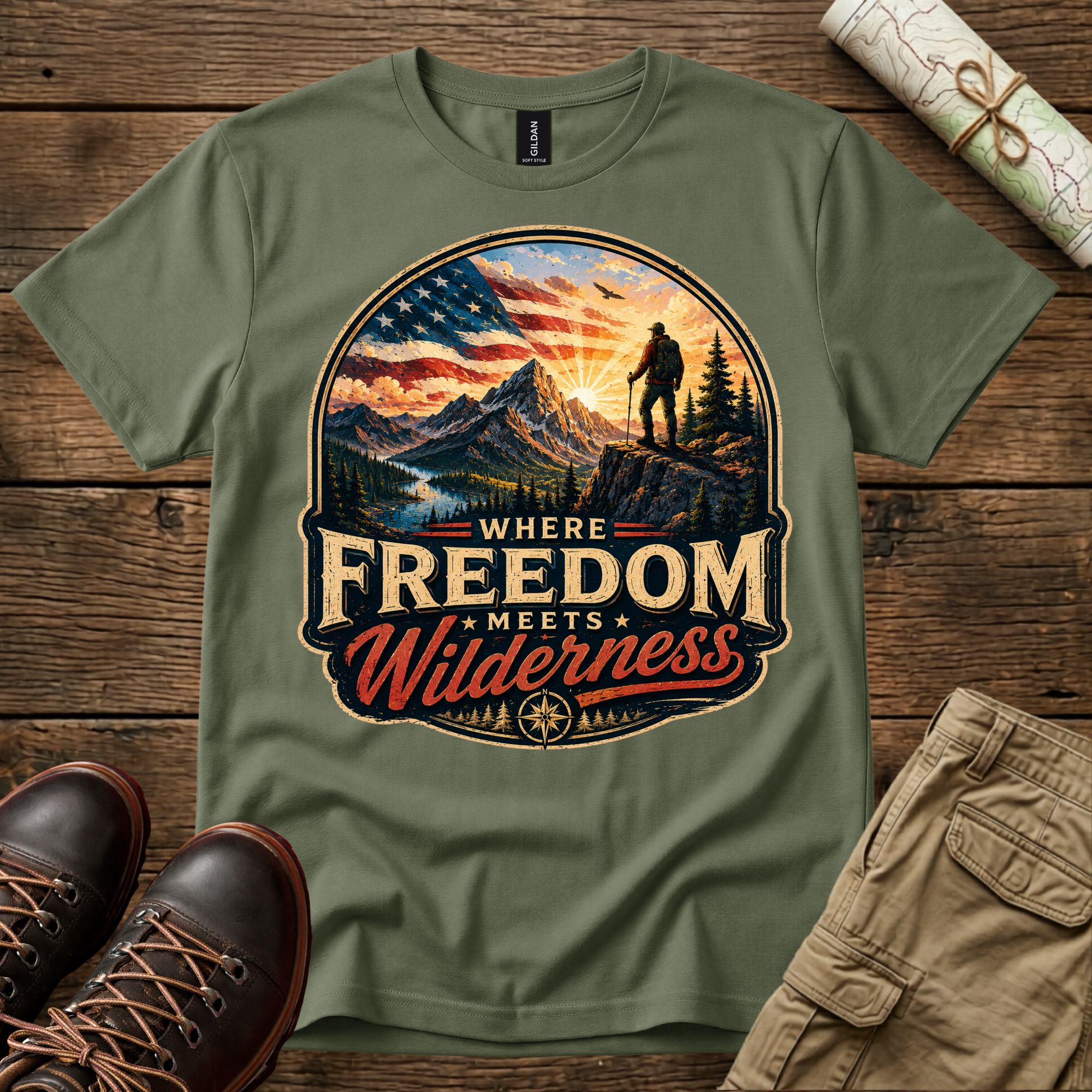 Where Freedom Meets Wilderness T-Shirt