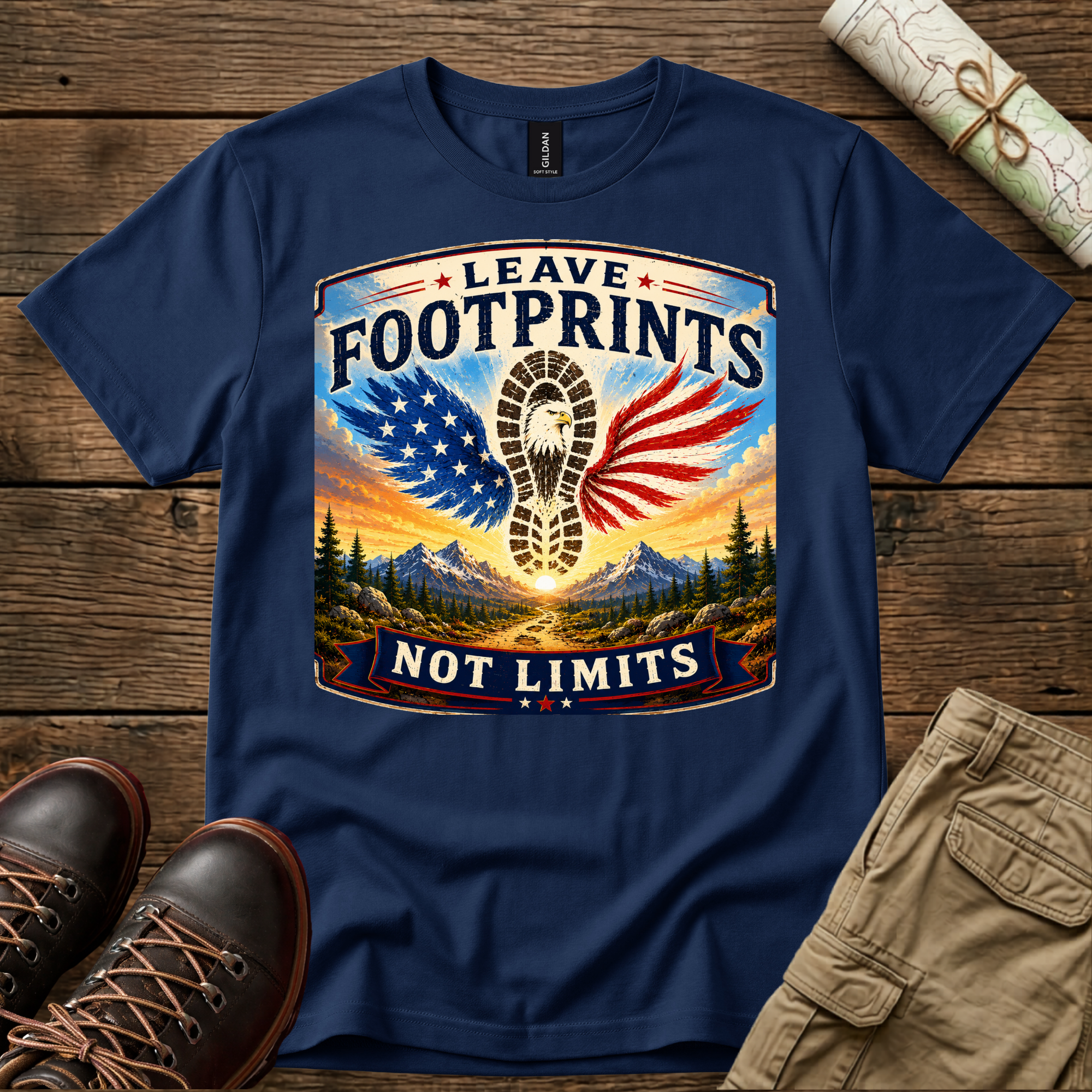 Leave Footprints Not Limits T-Shirt
