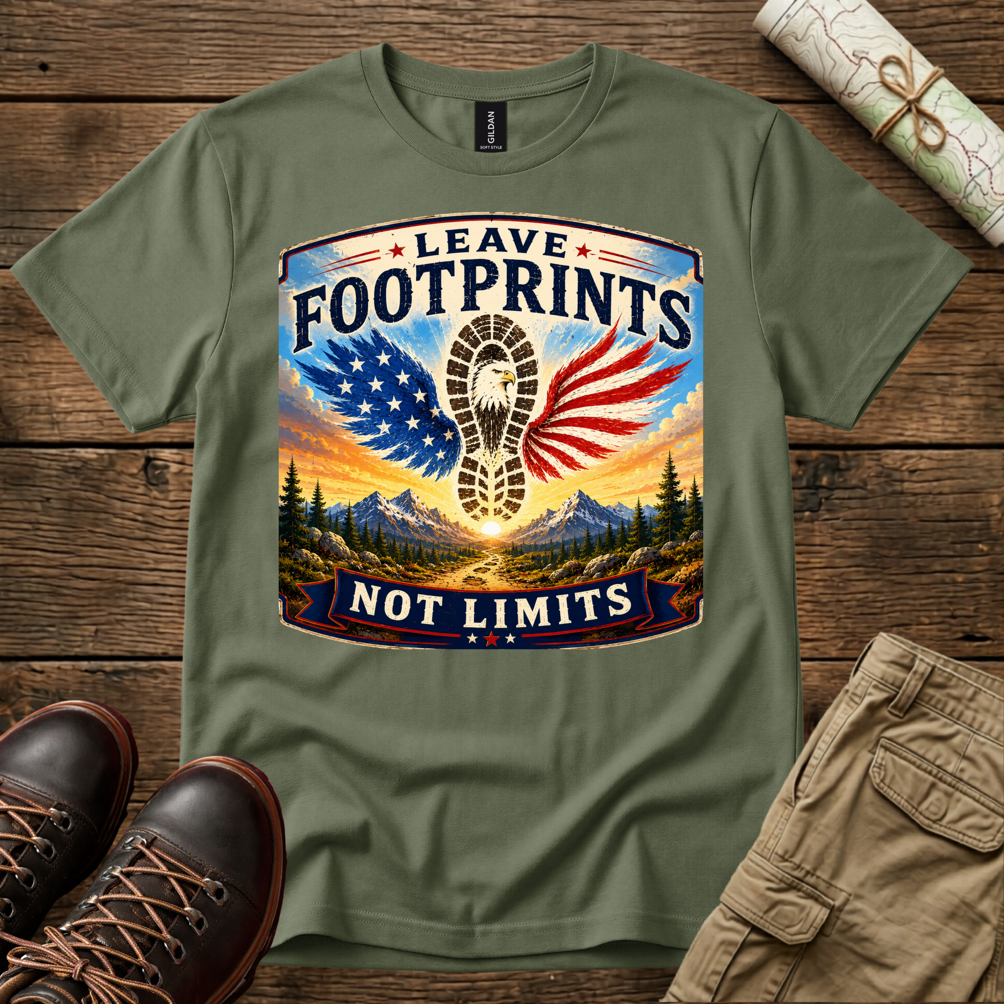 Leave Footprints Not Limits T-Shirt