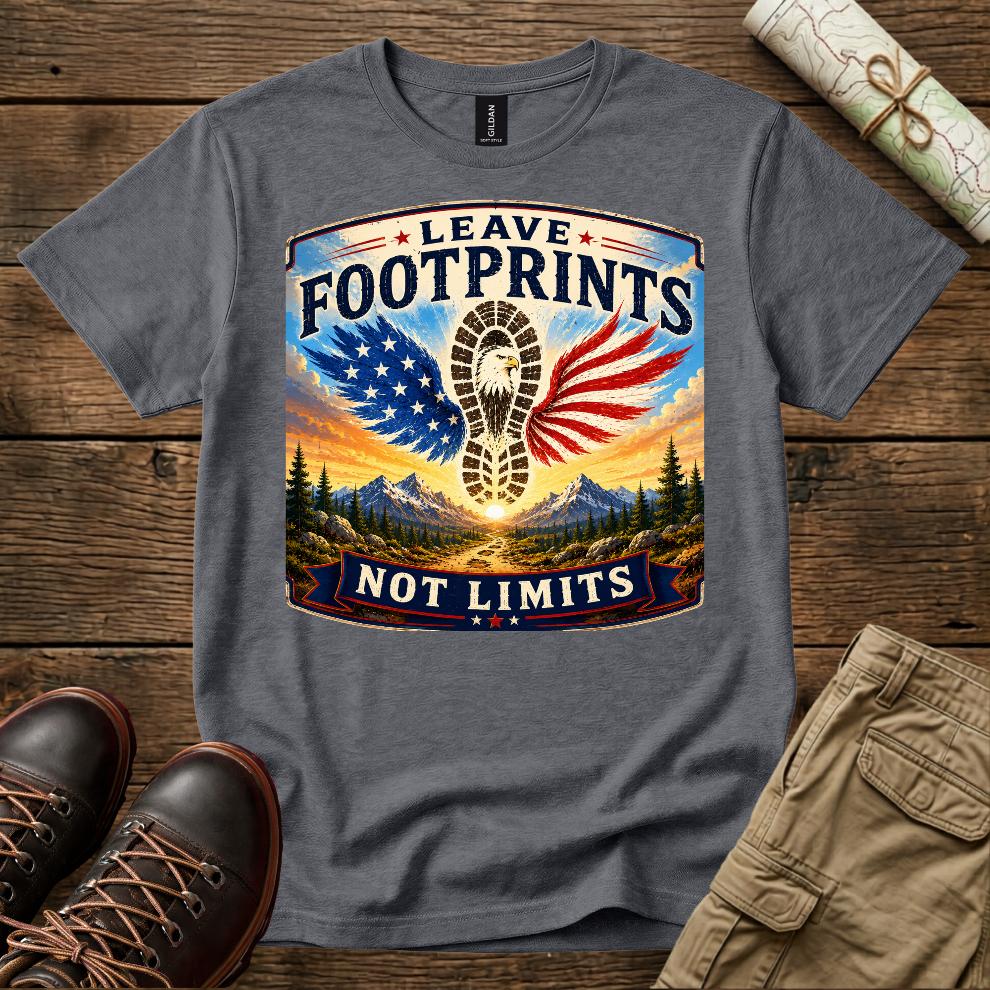 Leave Footprints Not Limits T-Shirt