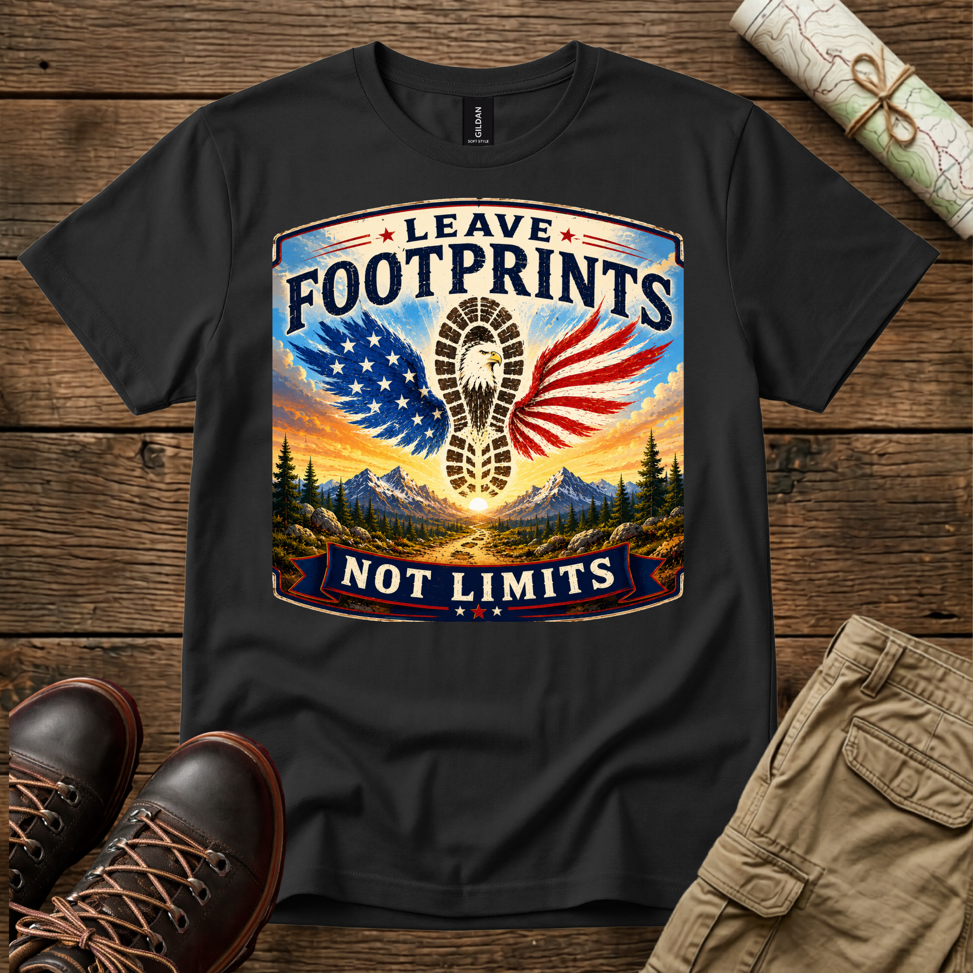 Leave Footprints Not Limits T-Shirt