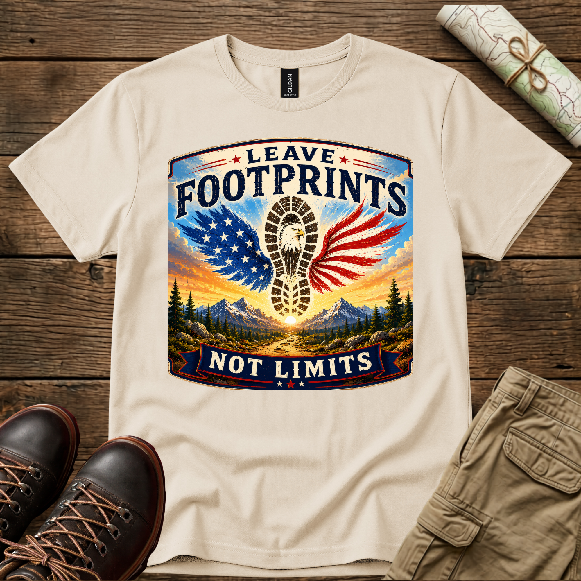 Leave Footprints Not Limits T-Shirt