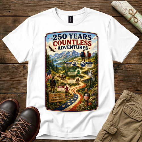 250 Years Countless Adventures T-Shirt