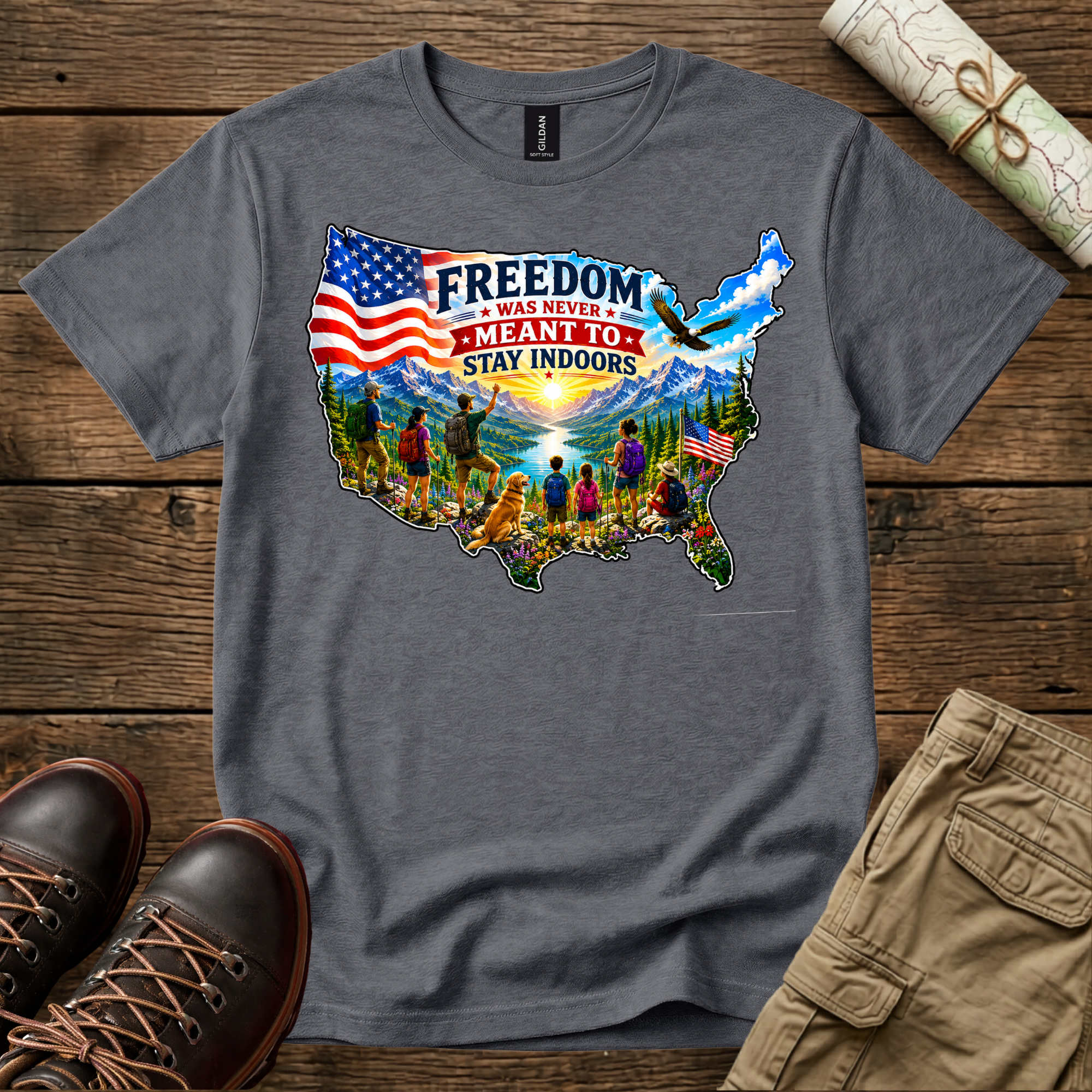 Freedom Was Never Meant To Stay Indoors T-Shirt