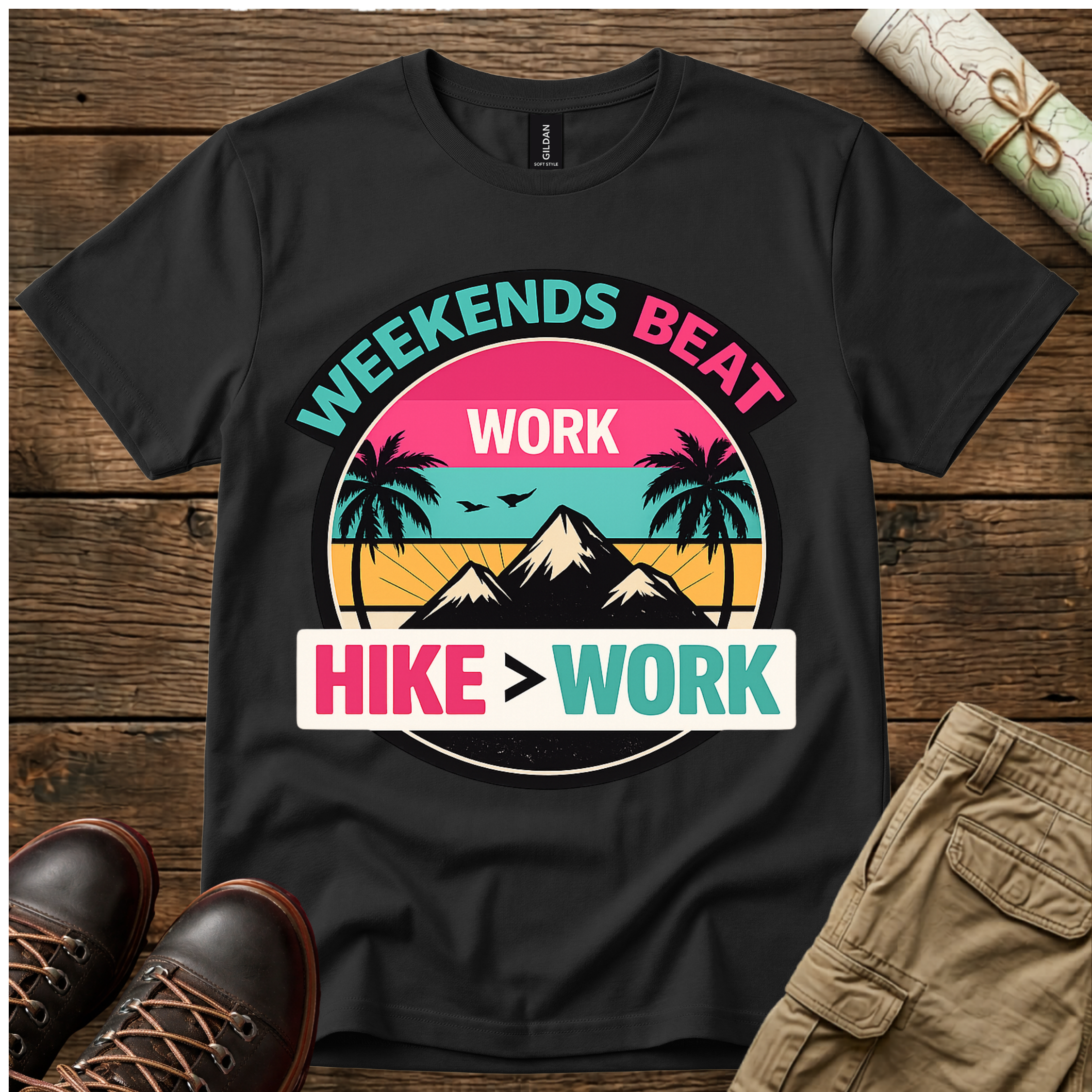 Weekends Beat Work T-Shirt