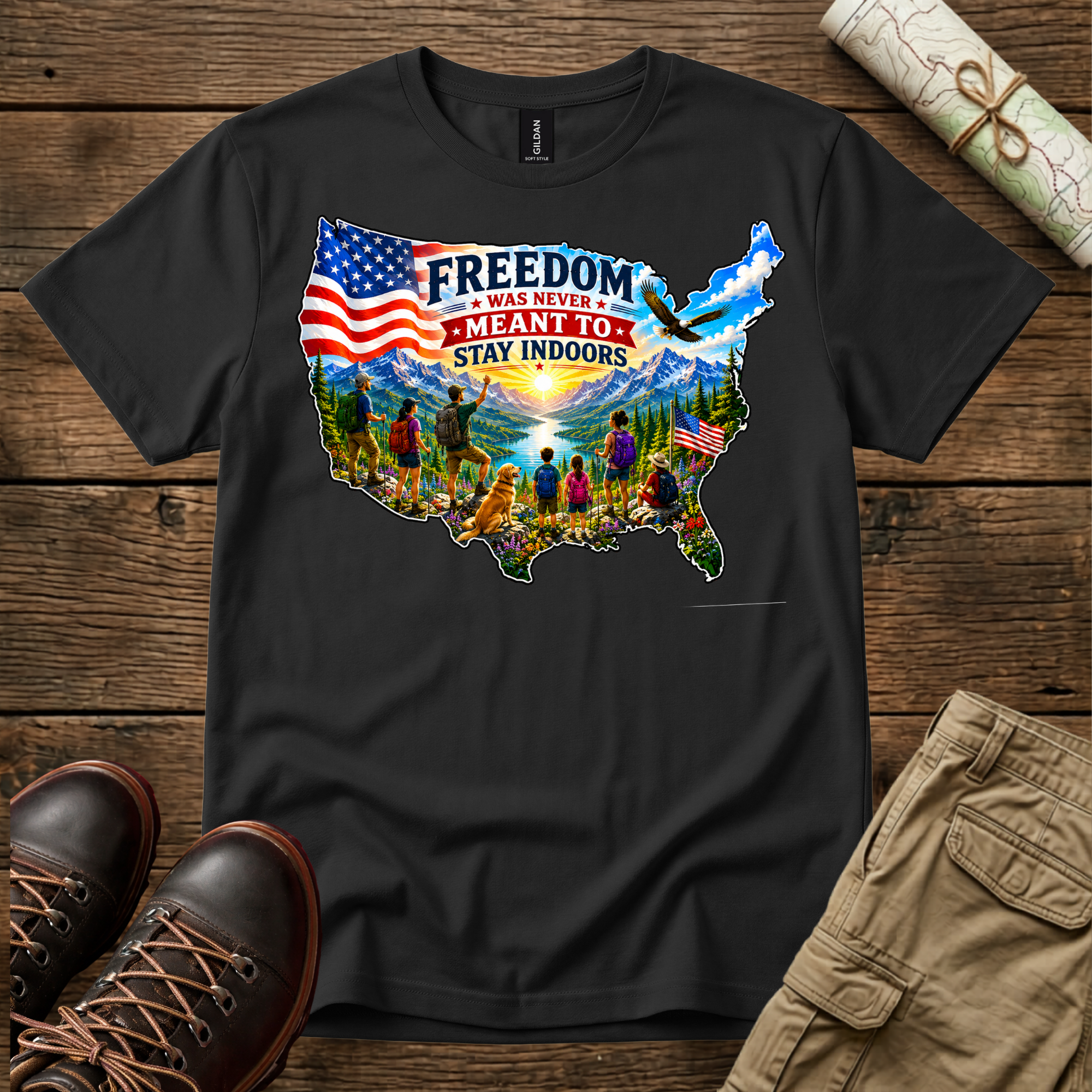 Freedom Was Never Meant To Stay Indoors T-Shirt