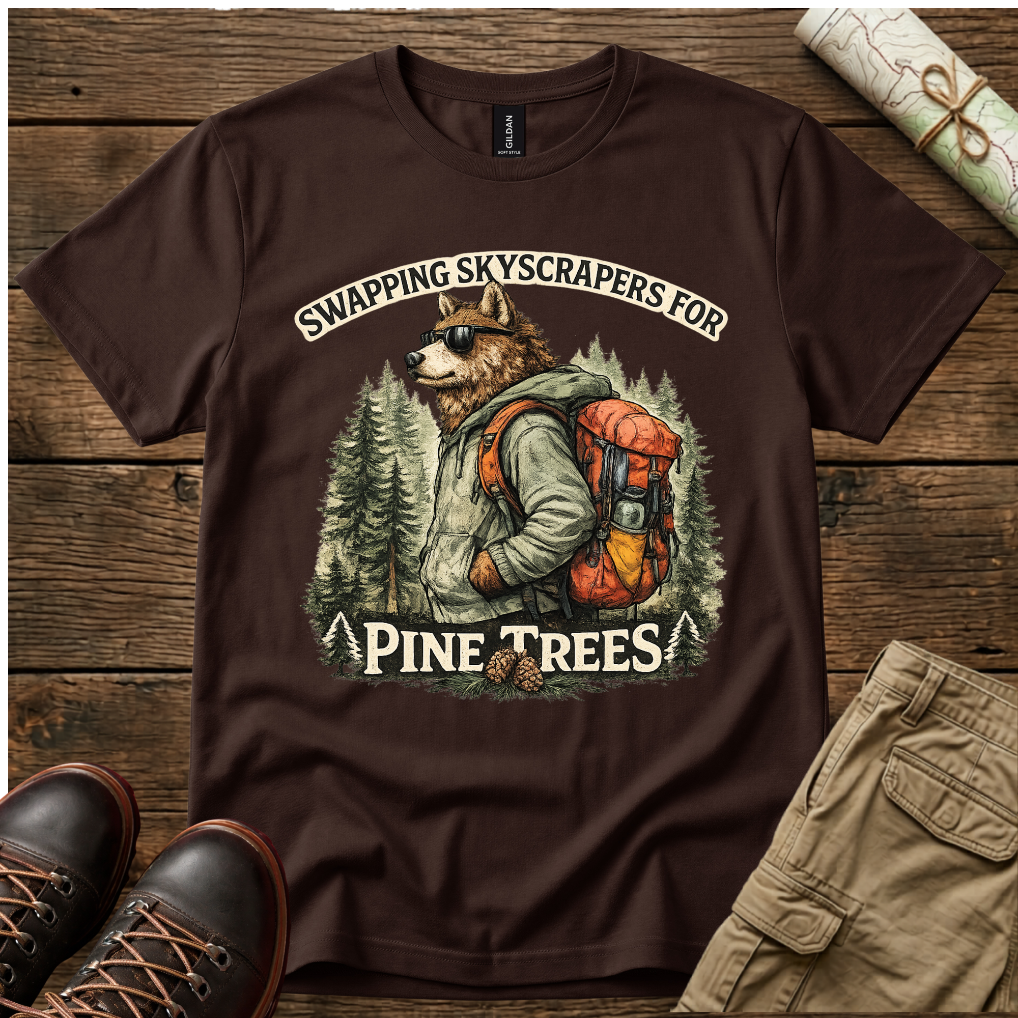 Swapping Skyscrapers For Pine Trees T-Shirt