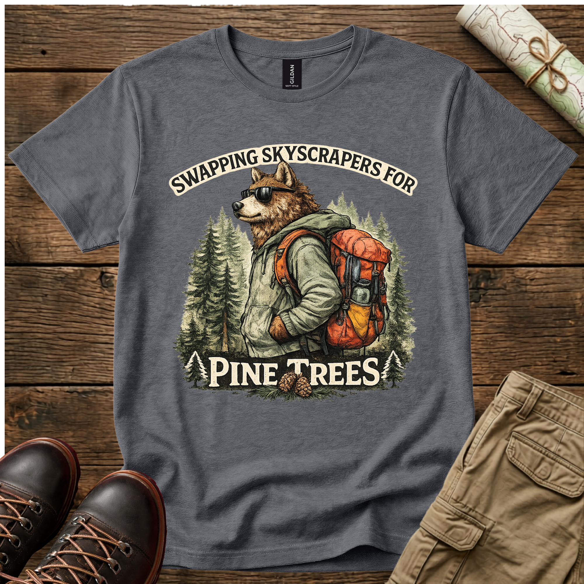 Swapping Skyscrapers For Pine Trees T-Shirt
