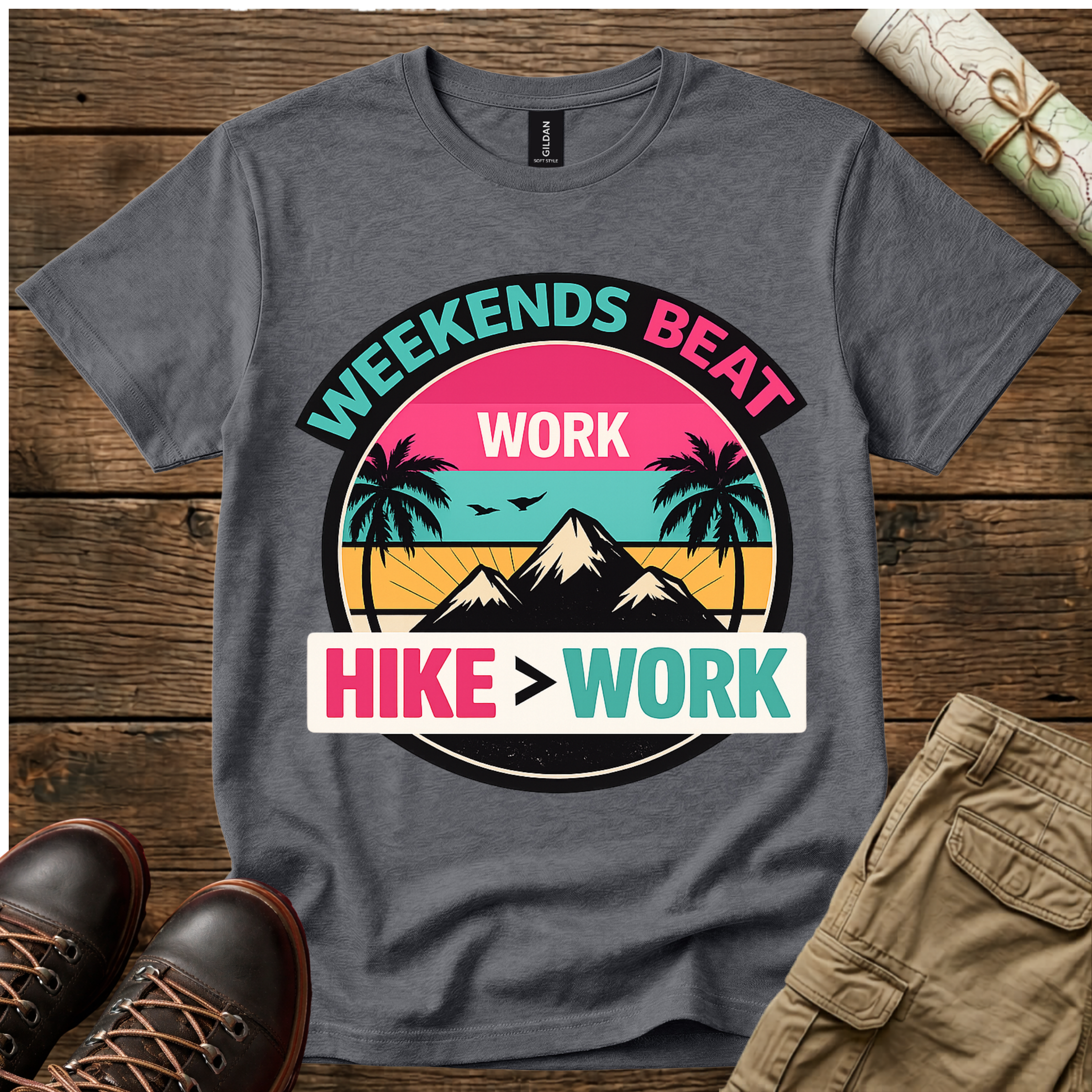 Weekends Beat Work T-Shirt