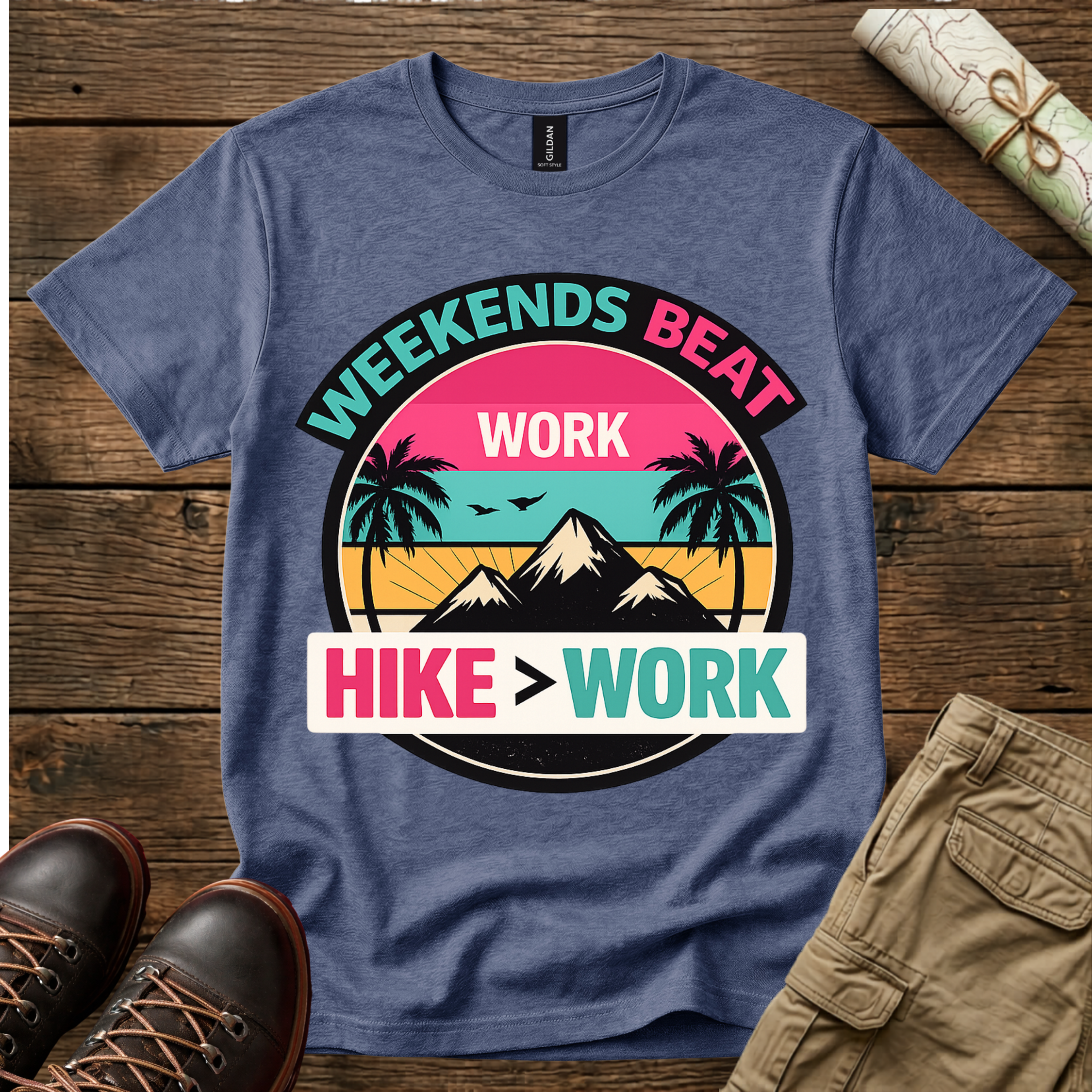 Weekends Beat Work T-Shirt