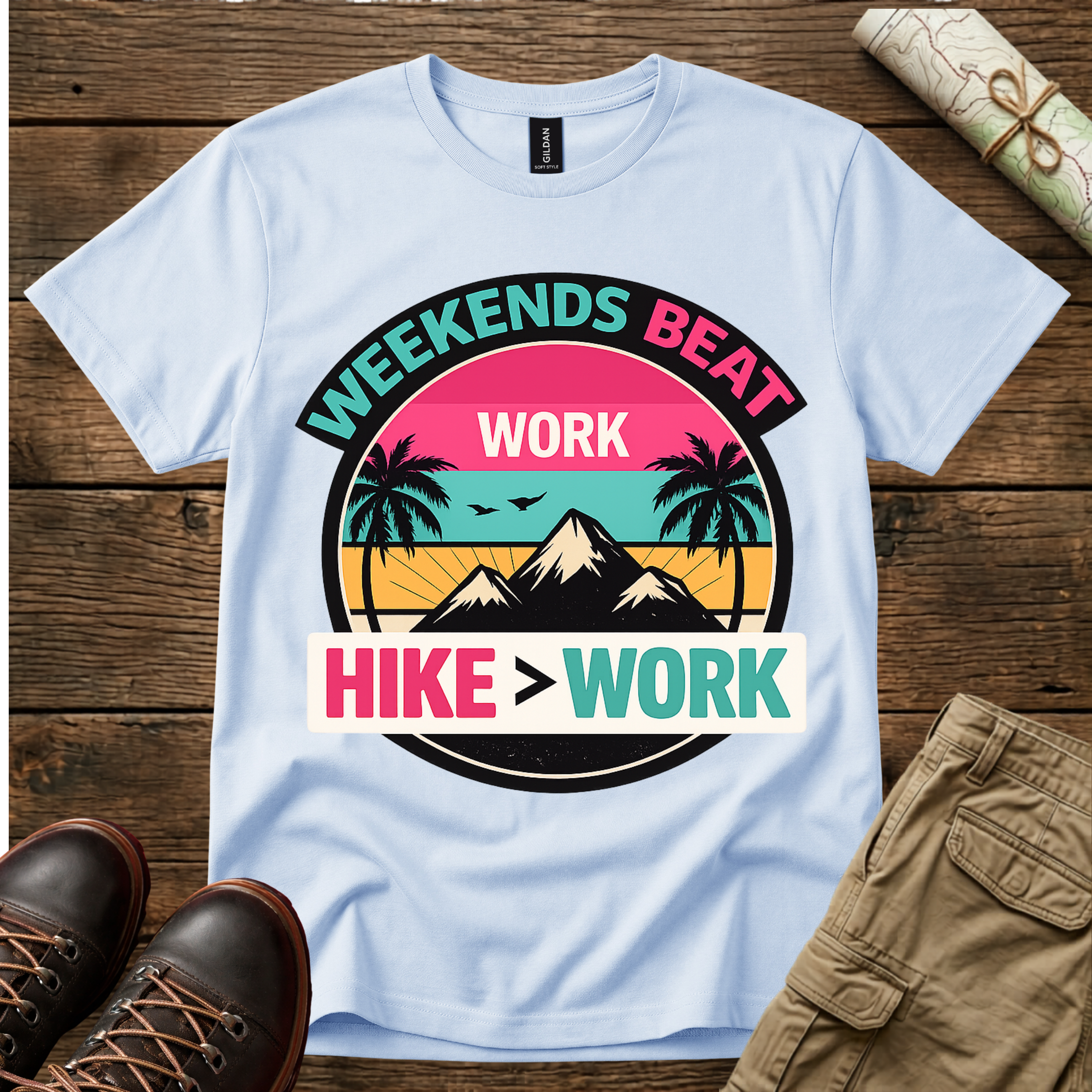Weekends Beat Work T-Shirt