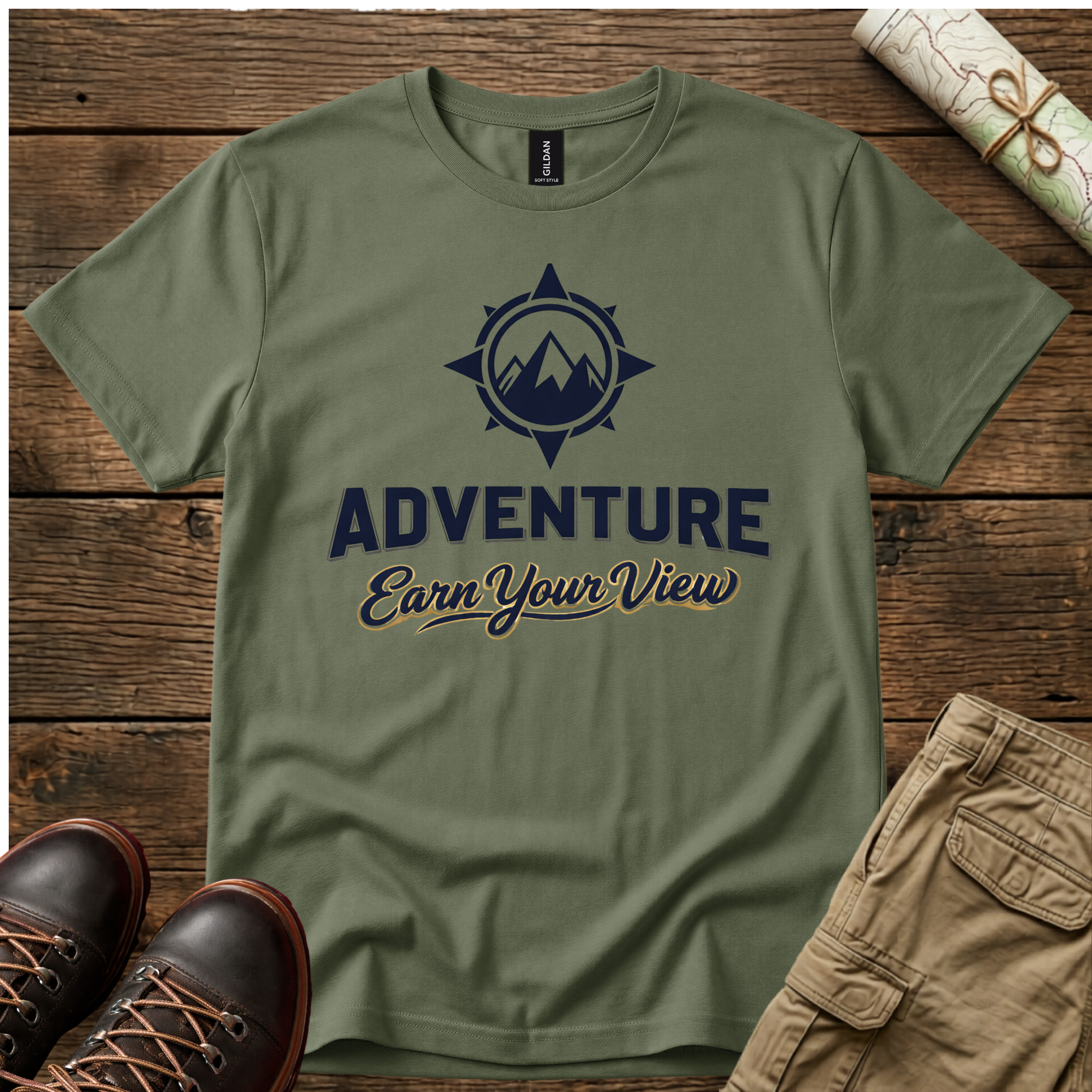 Adventure "Earn Your View"  T-Shirt
