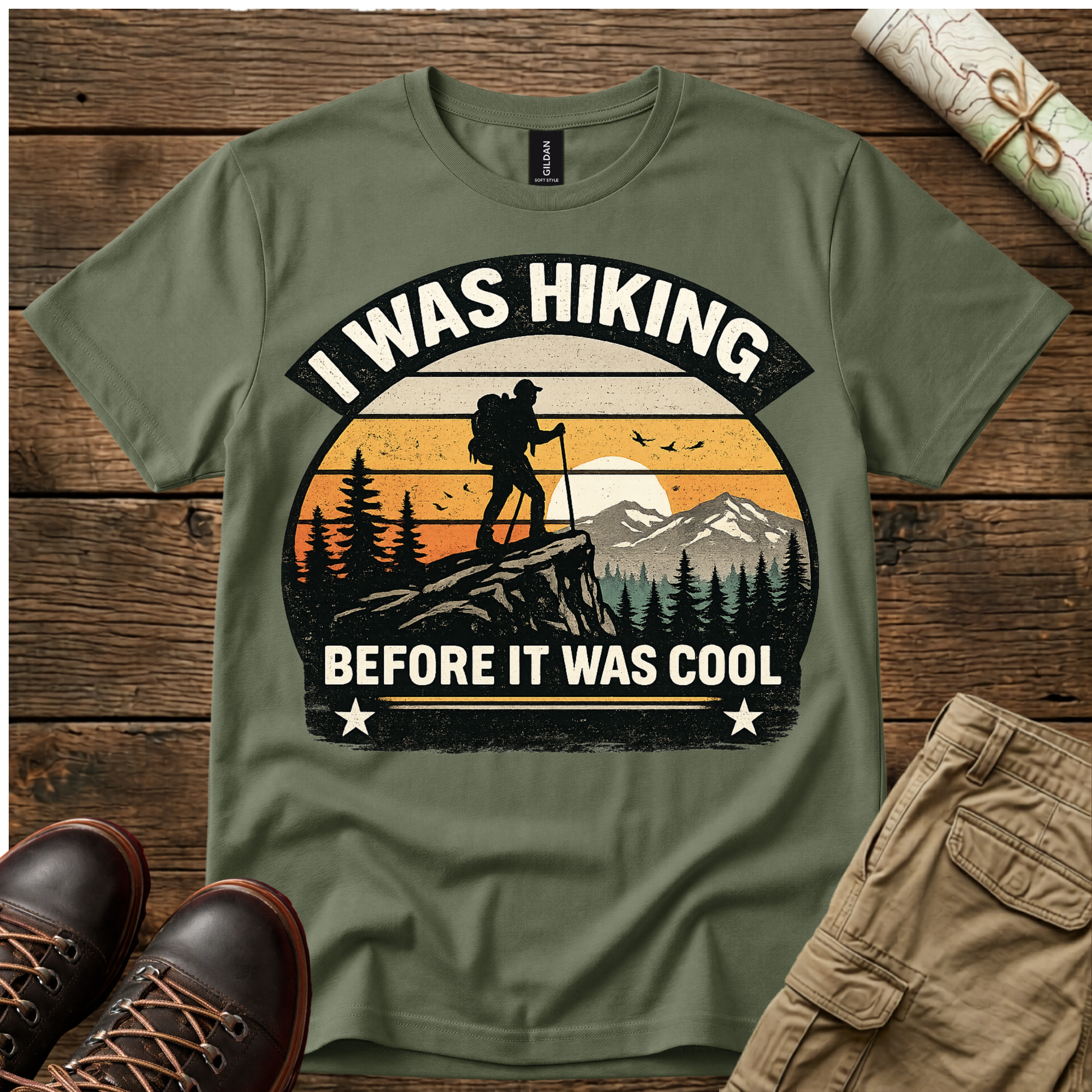 I Was Hiking Before It Was Cool T-Shirt