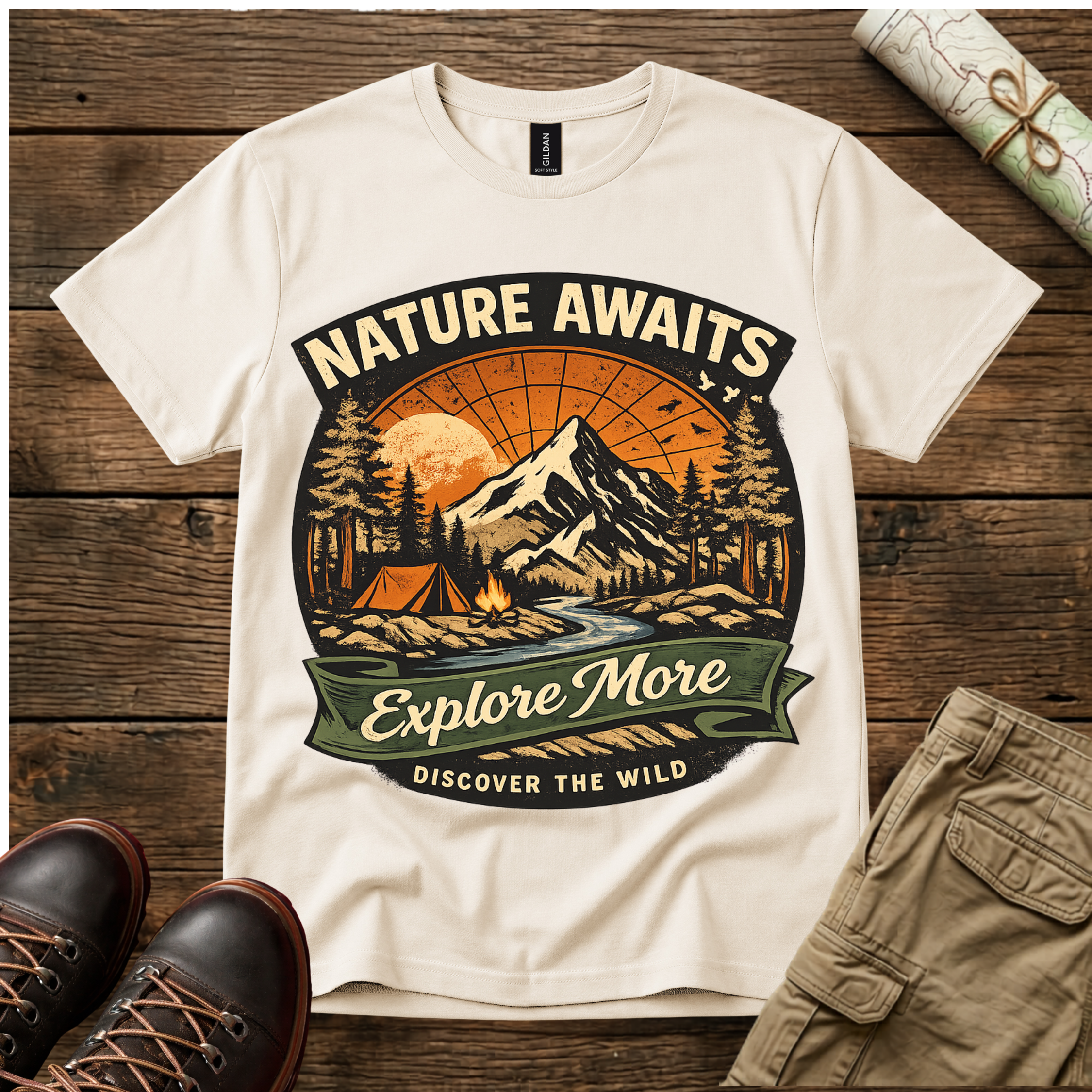 Nature Awaits Explore More T-Shirt