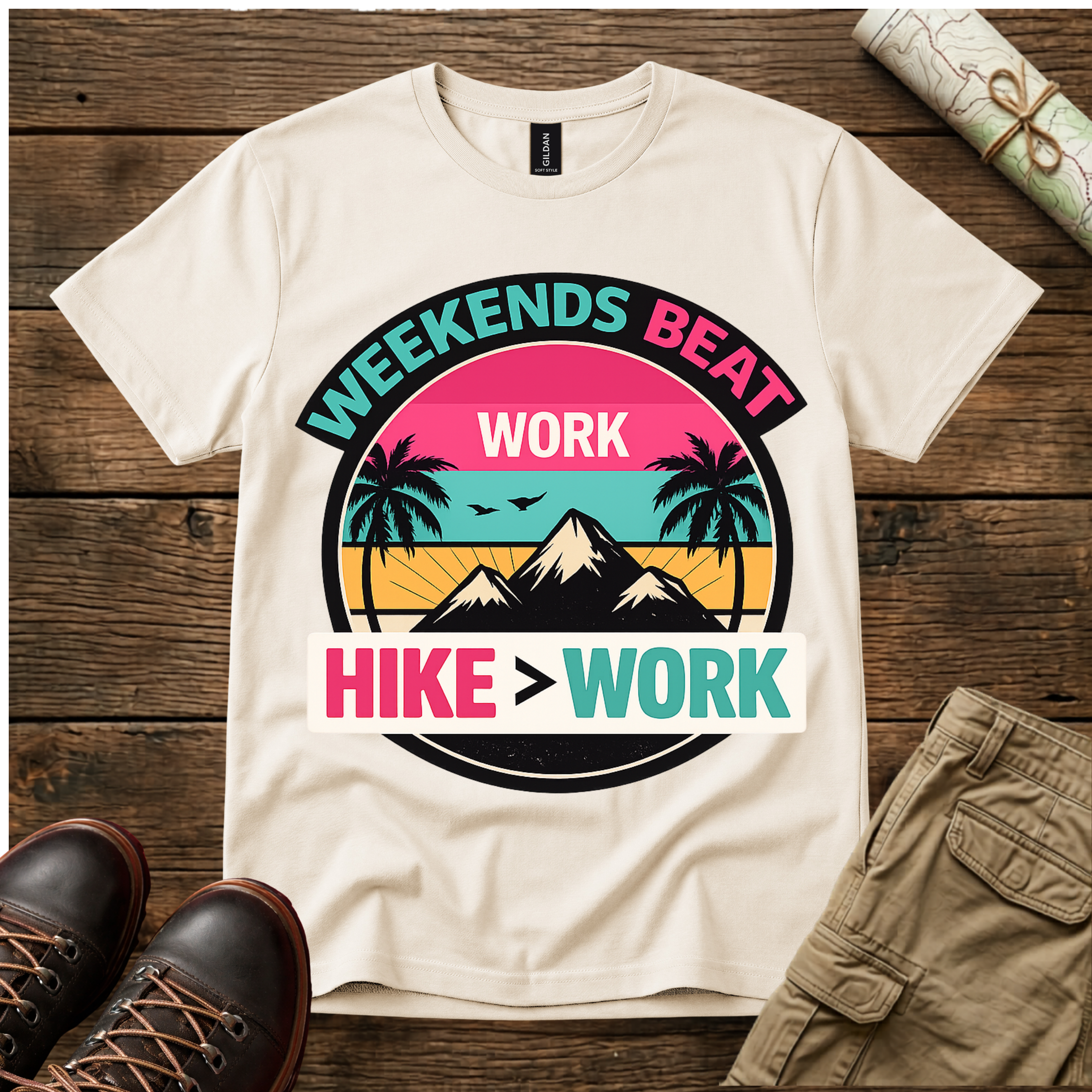 Weekends Beat Work T-Shirt