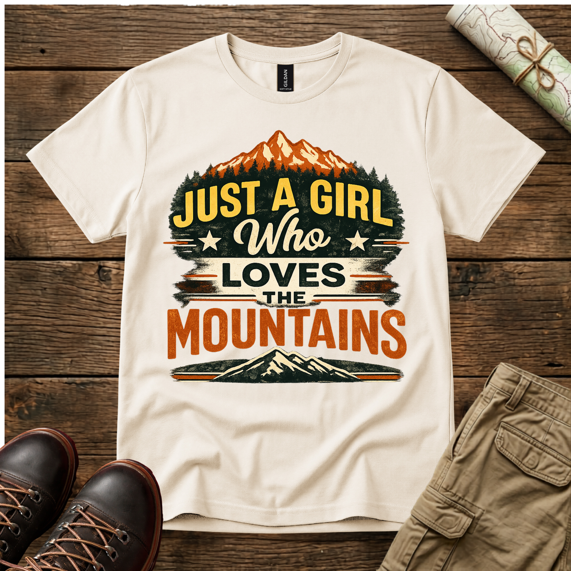 Just A Girl Loves The Mountains T-Shirt