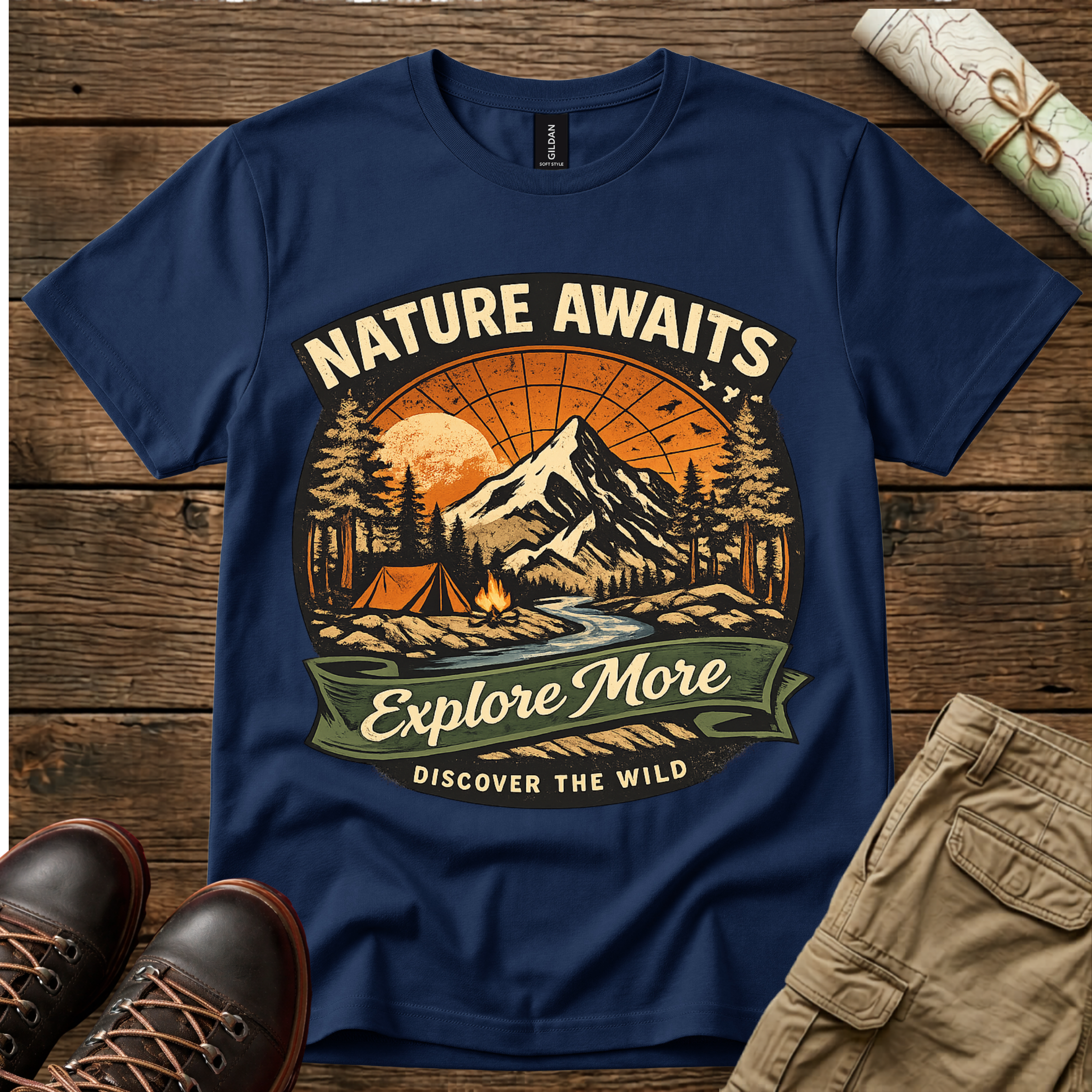 Nature Awaits Explore More T-Shirt