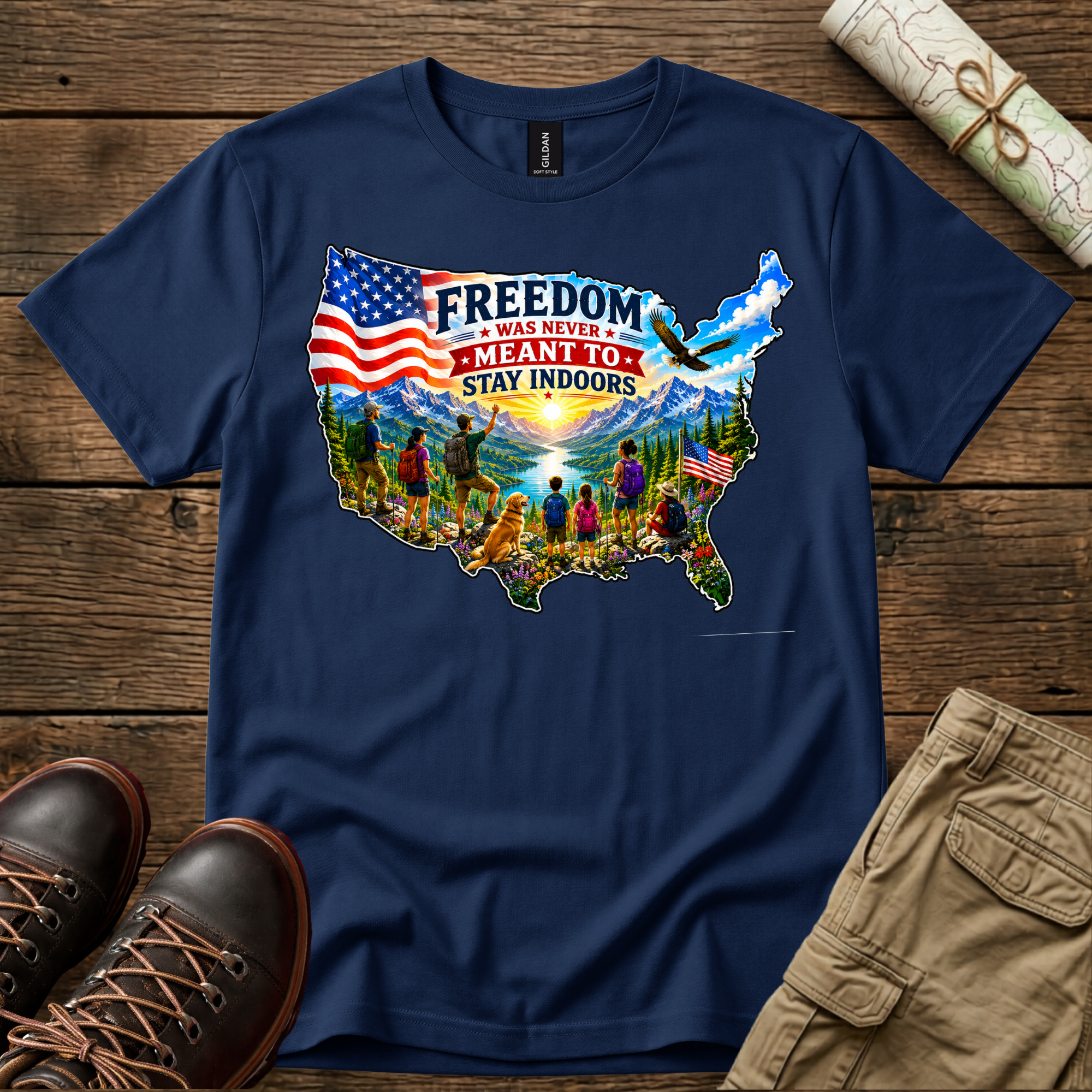 Freedom Was Never Meant To Stay Indoors T-Shirt