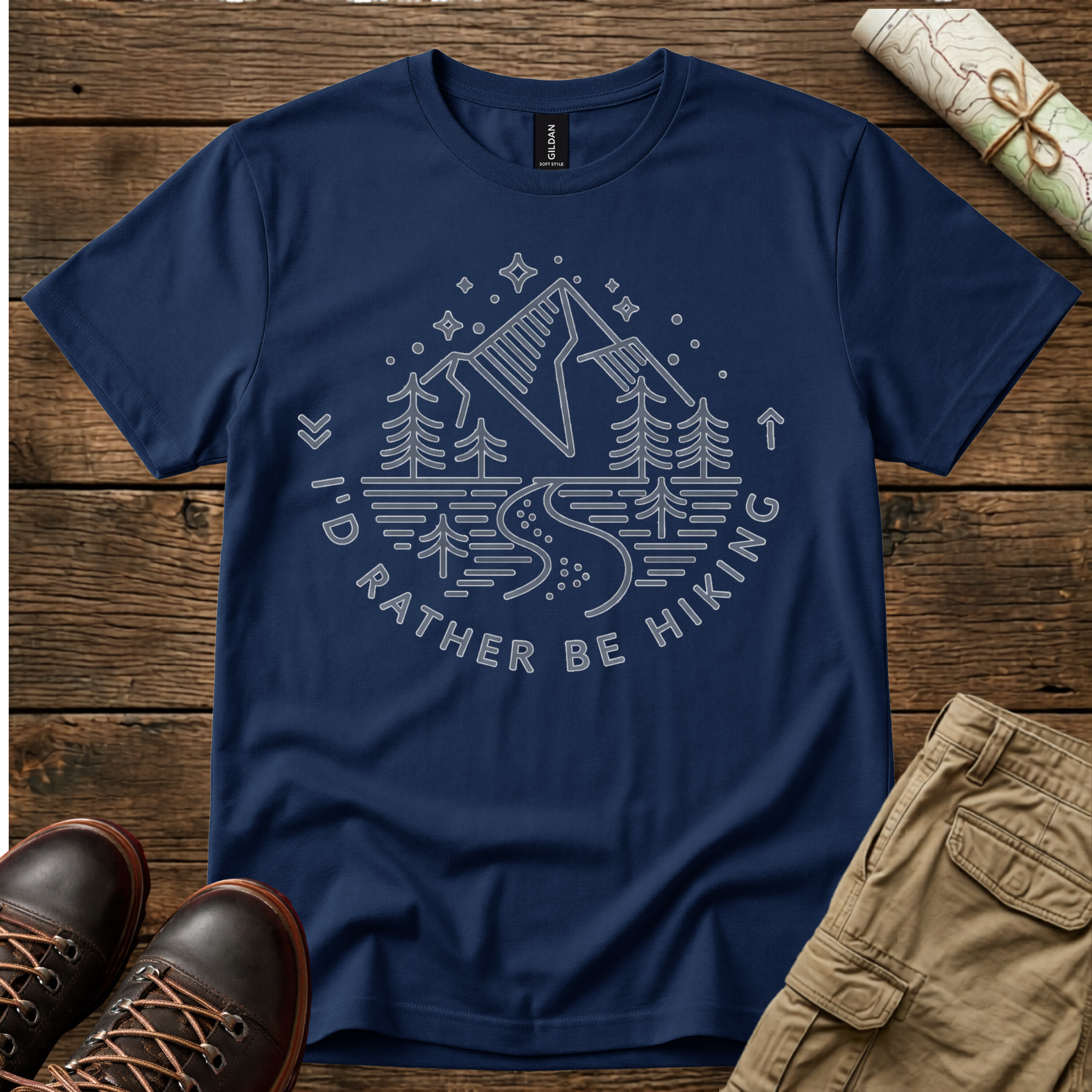 I'D Rather Be Hiking T-Shirt