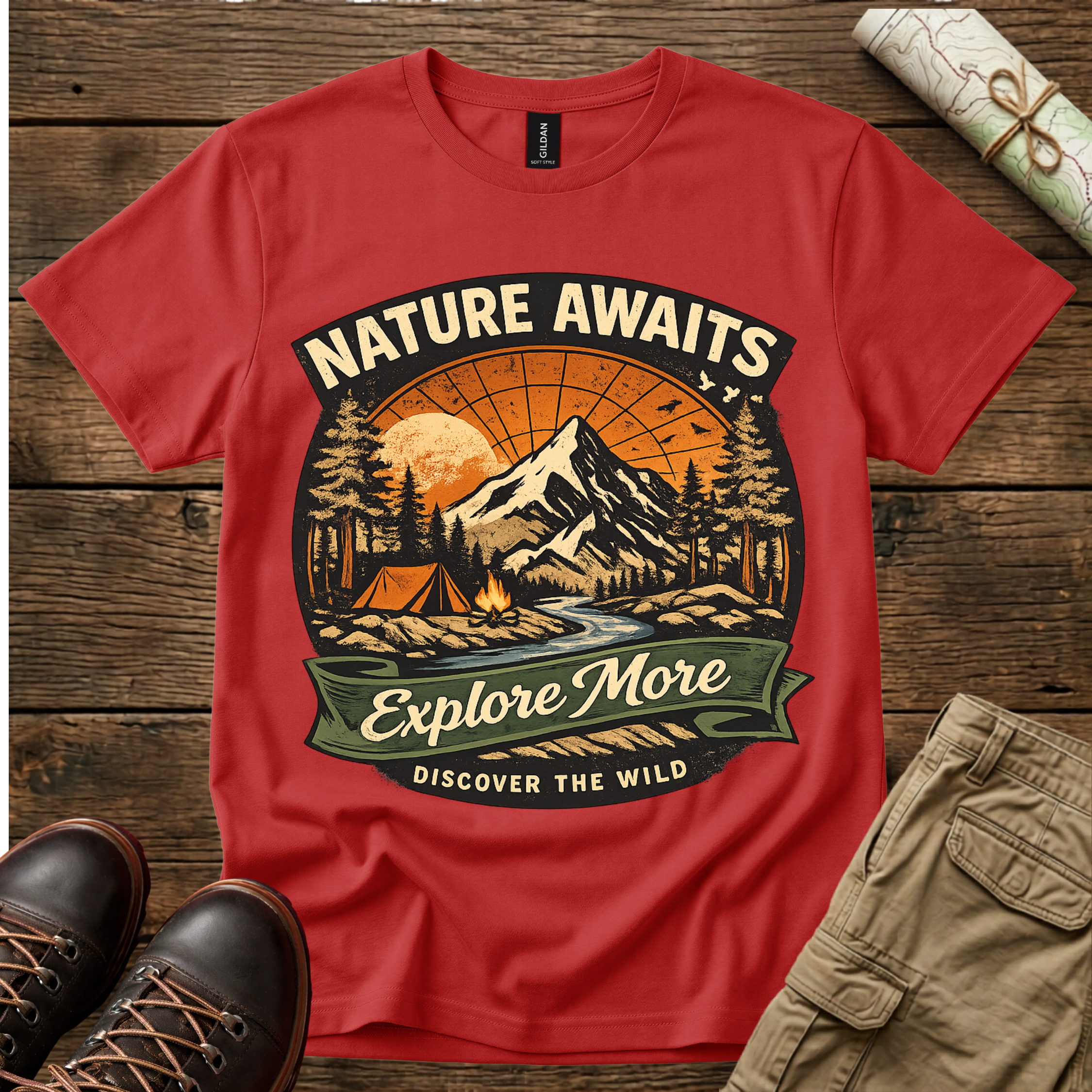 Nature Awaits Explore More T-Shirt