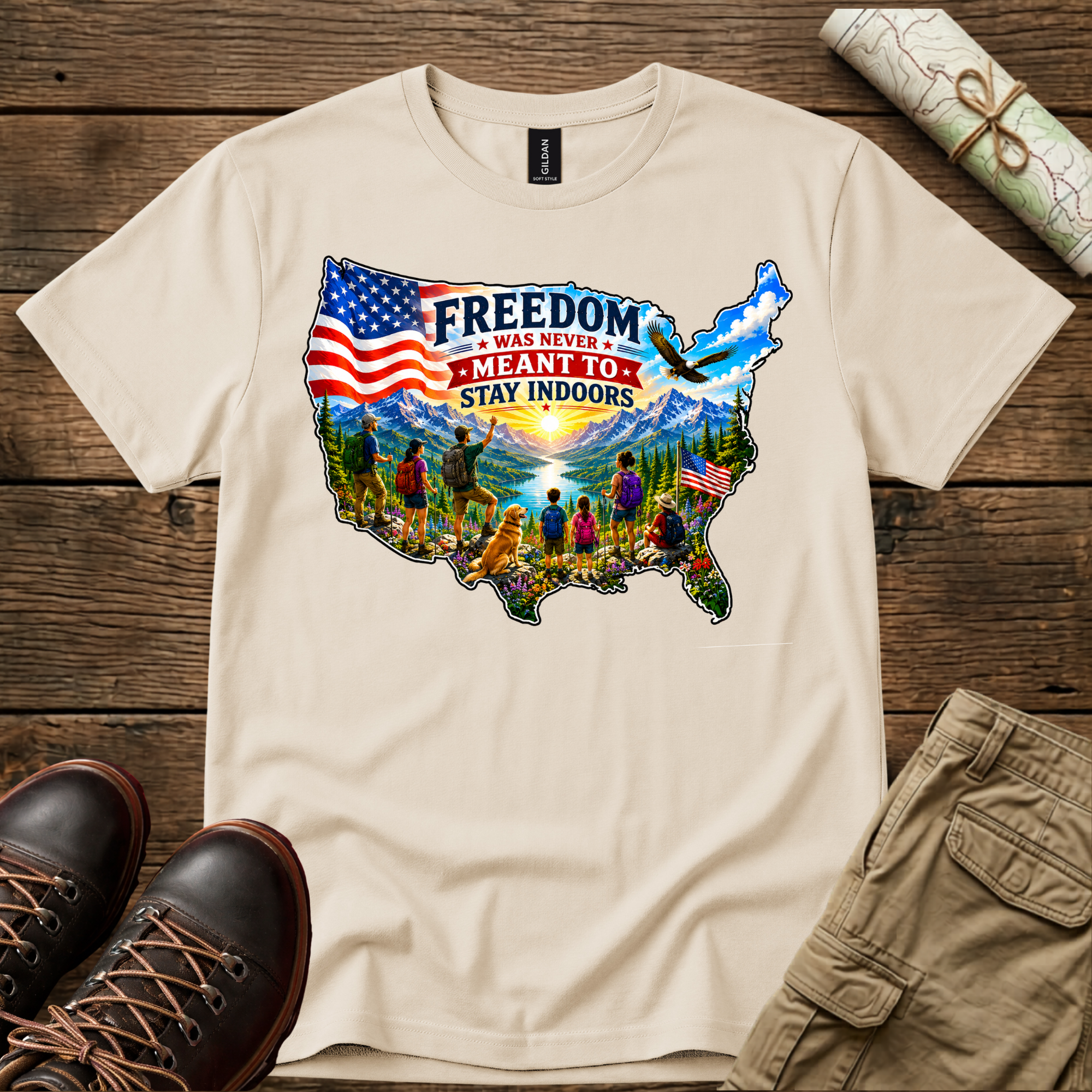 Freedom Was Never Meant To Stay Indoors T-Shirt