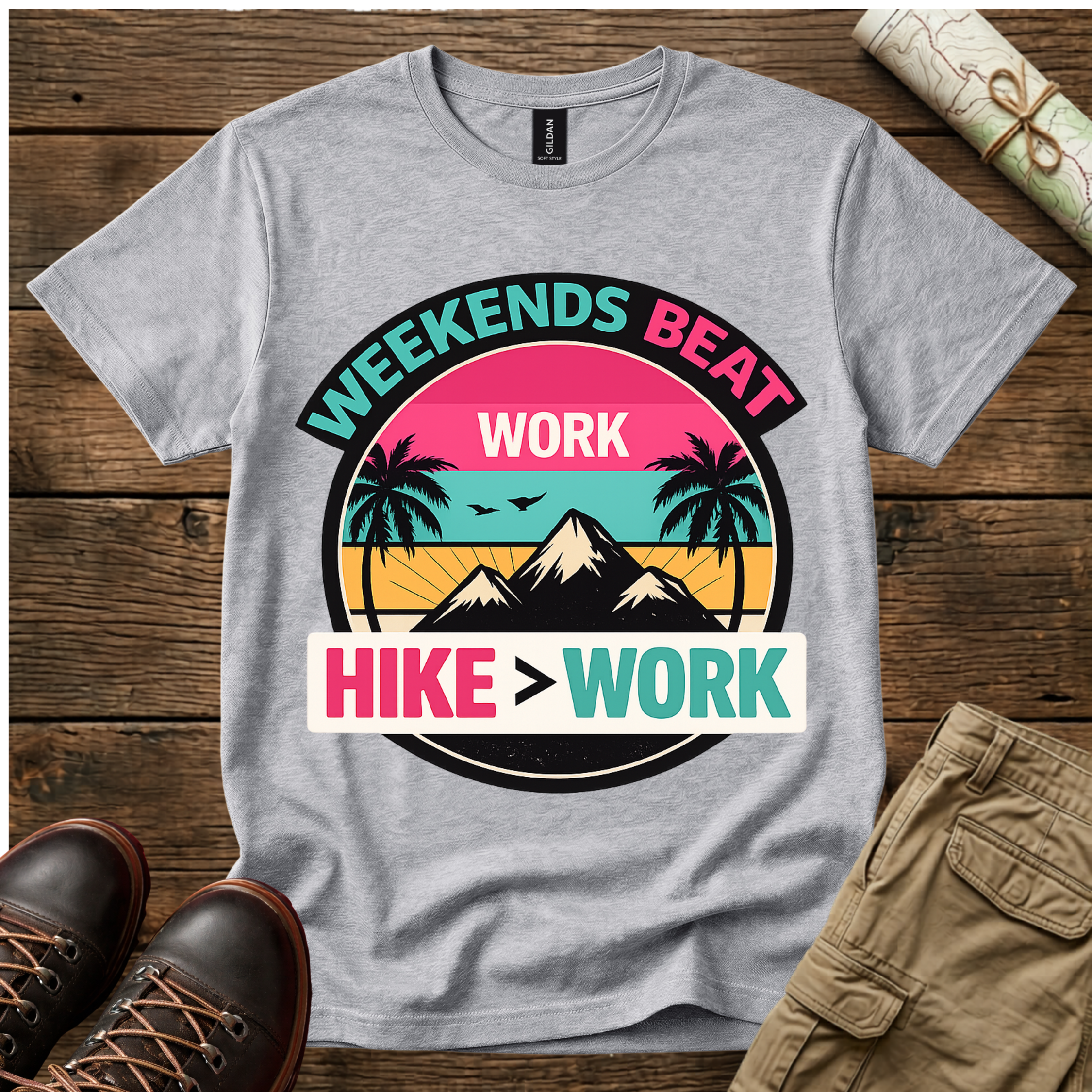 Weekends Beat Work T-Shirt