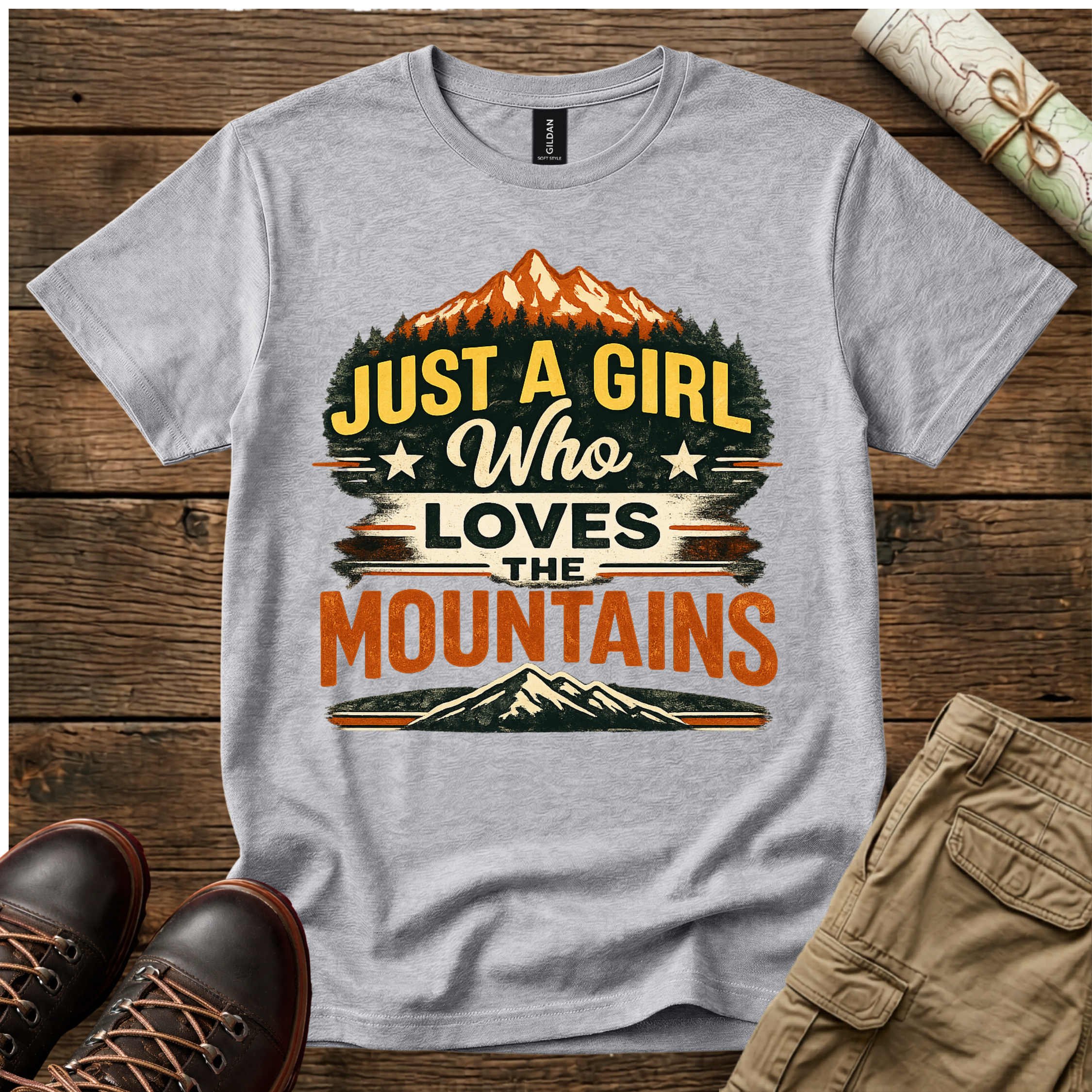 Just A Girl Loves The Mountains T-Shirt