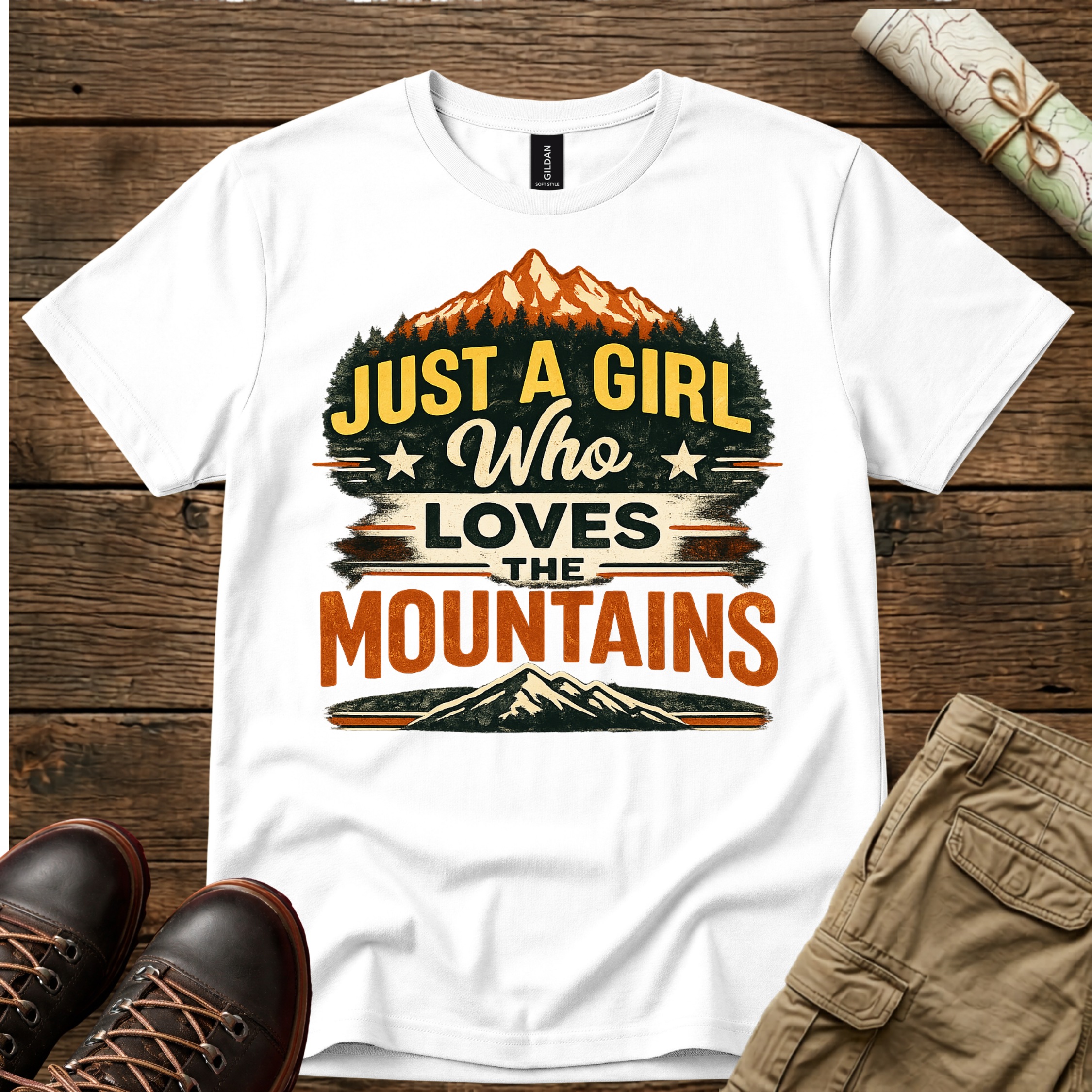 Just A Girl Loves The Mountains T-Shirt
